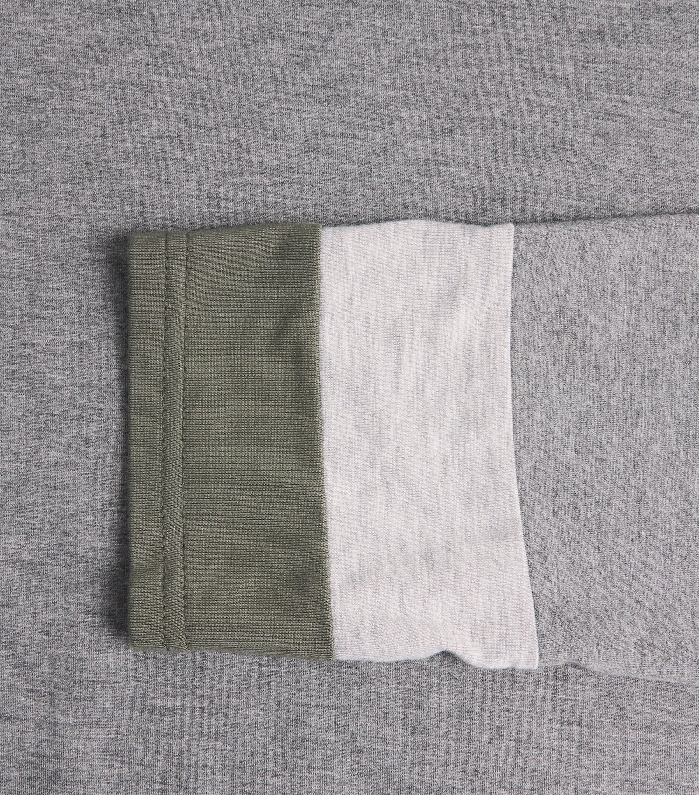 Duo-Panel Long-Sleeve T-Shirt MGREY/LGREY/CHA GRN Image 5