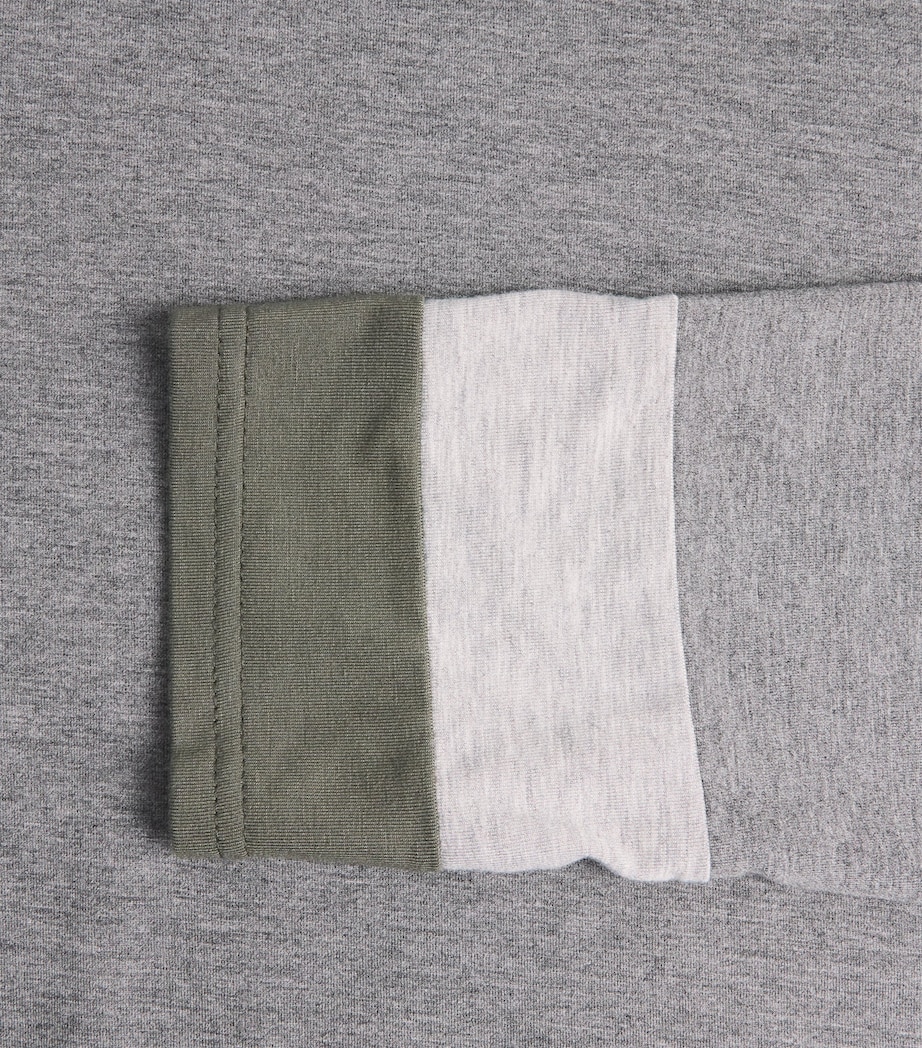 Duo-Panel Long-Sleeve T-Shirt MGREY/LGREY/CHA GRN Image 5
