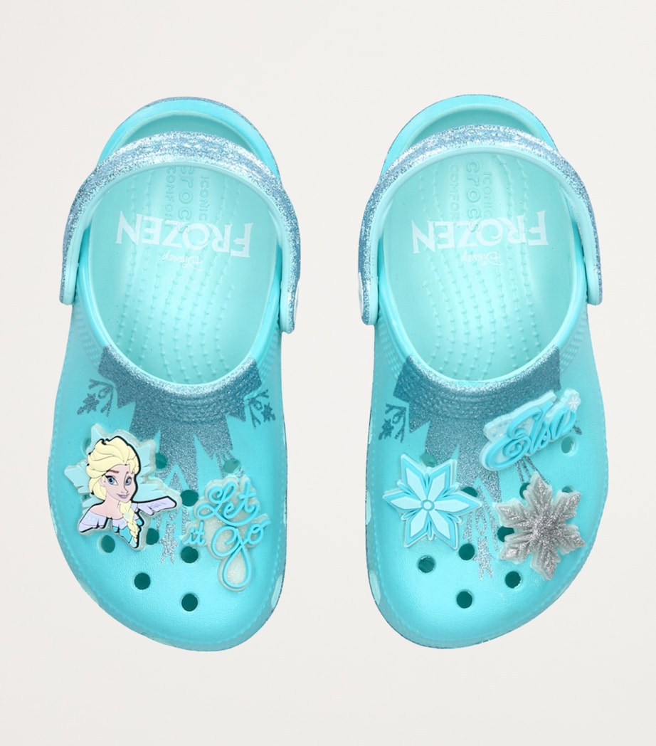 CROCS KIDS Frozen Elsa Clogs Blue Image 4