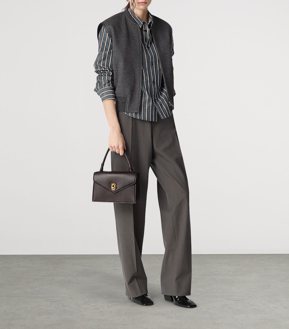 Leather Nodo Piano Top-Handle Bag 2190 Image 2