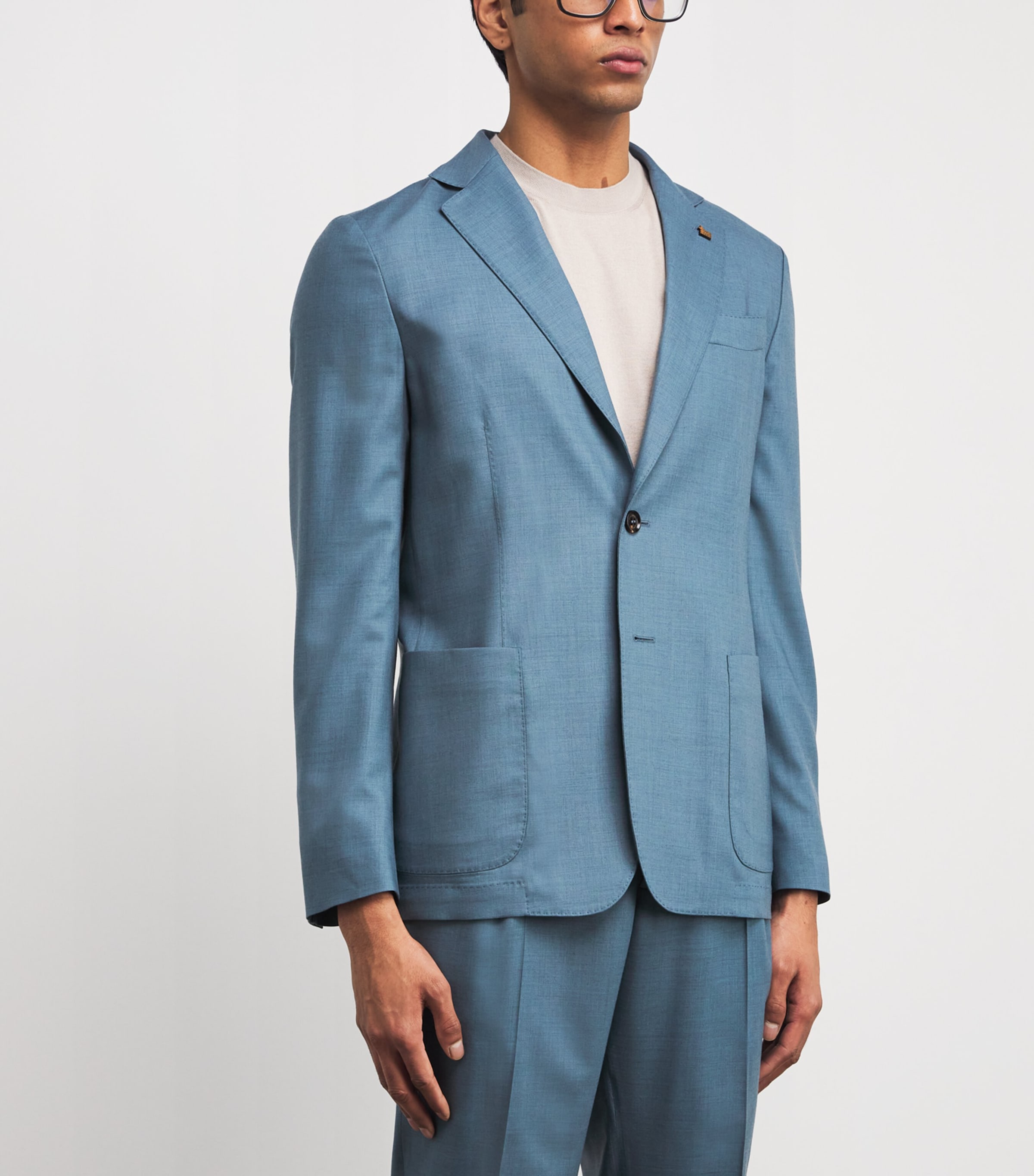 Cashmere Robert Blazer 45844 LIGHT BLUE Image 3