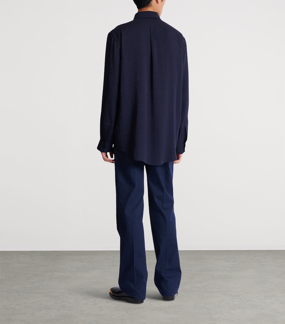 Monogram Jacquard Shirt 6UB MARINE Image 6