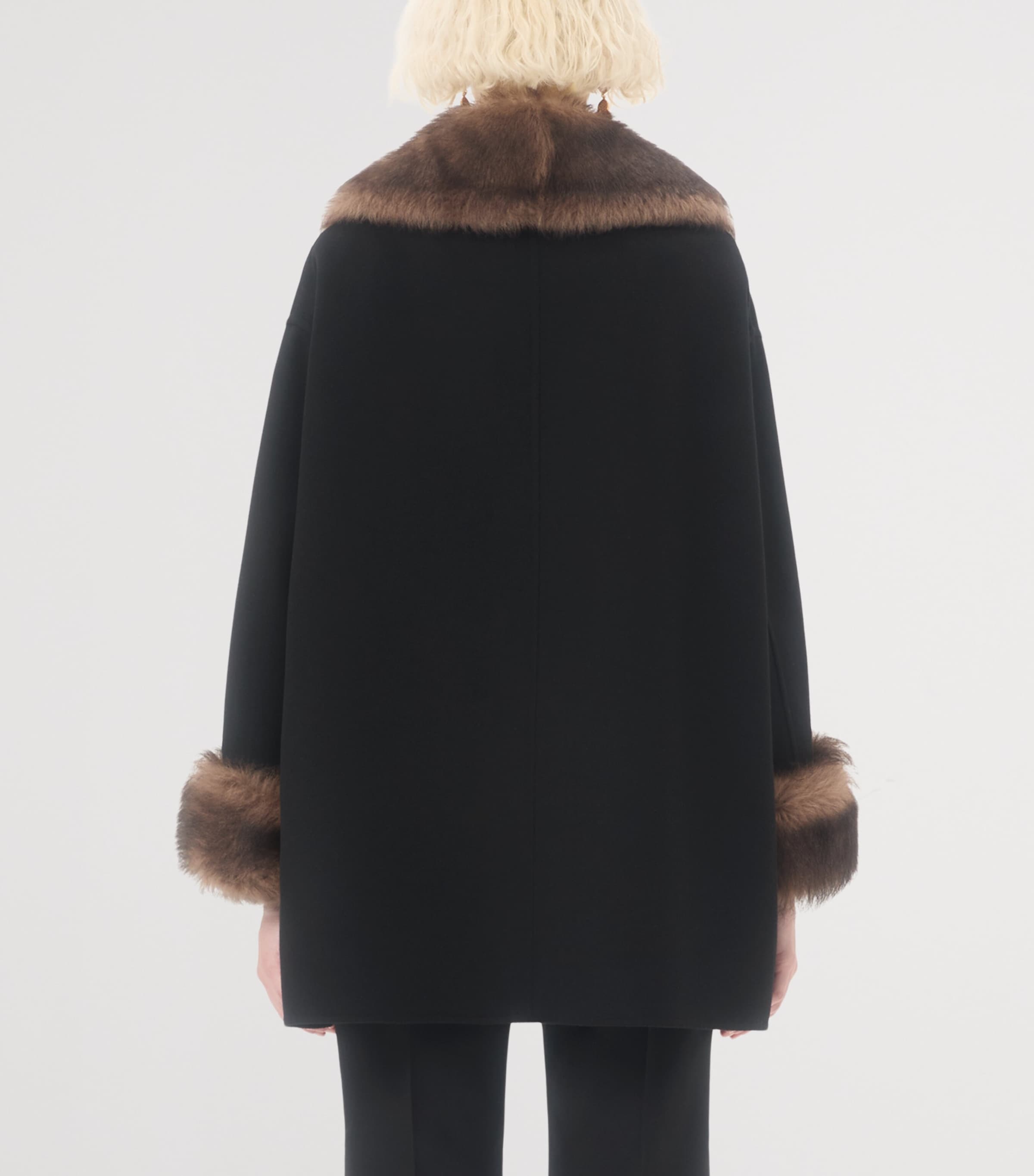 Wool-Cashmere Pea Coat 0NO Image 4