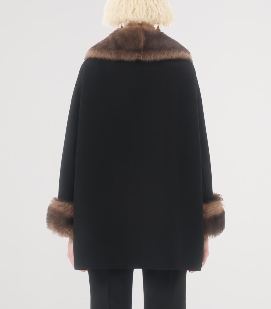 Wool-Cashmere Pea Coat 0NO Image 4