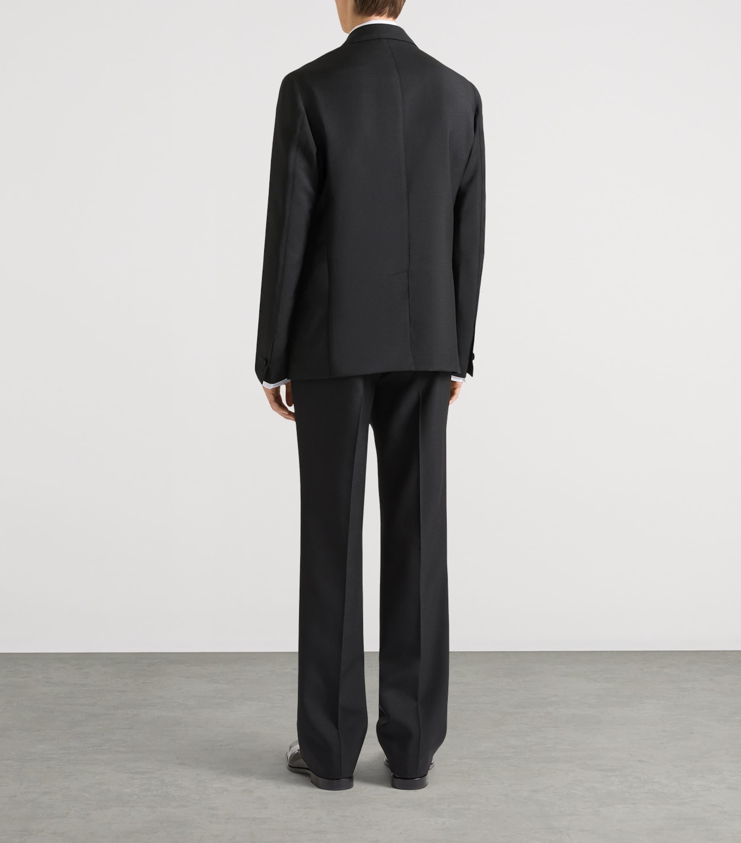 Givenchy Mens Wool-Mohair Deconstructed Blazer Image 3