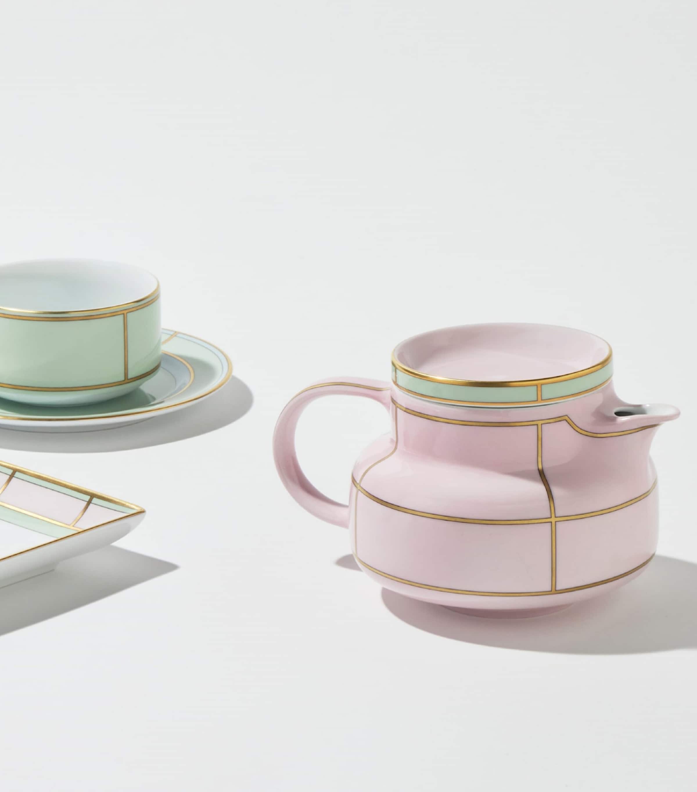 GINORI 1735 Porcelain Colonna Diva Rosa Teapot (770ml) Image 2