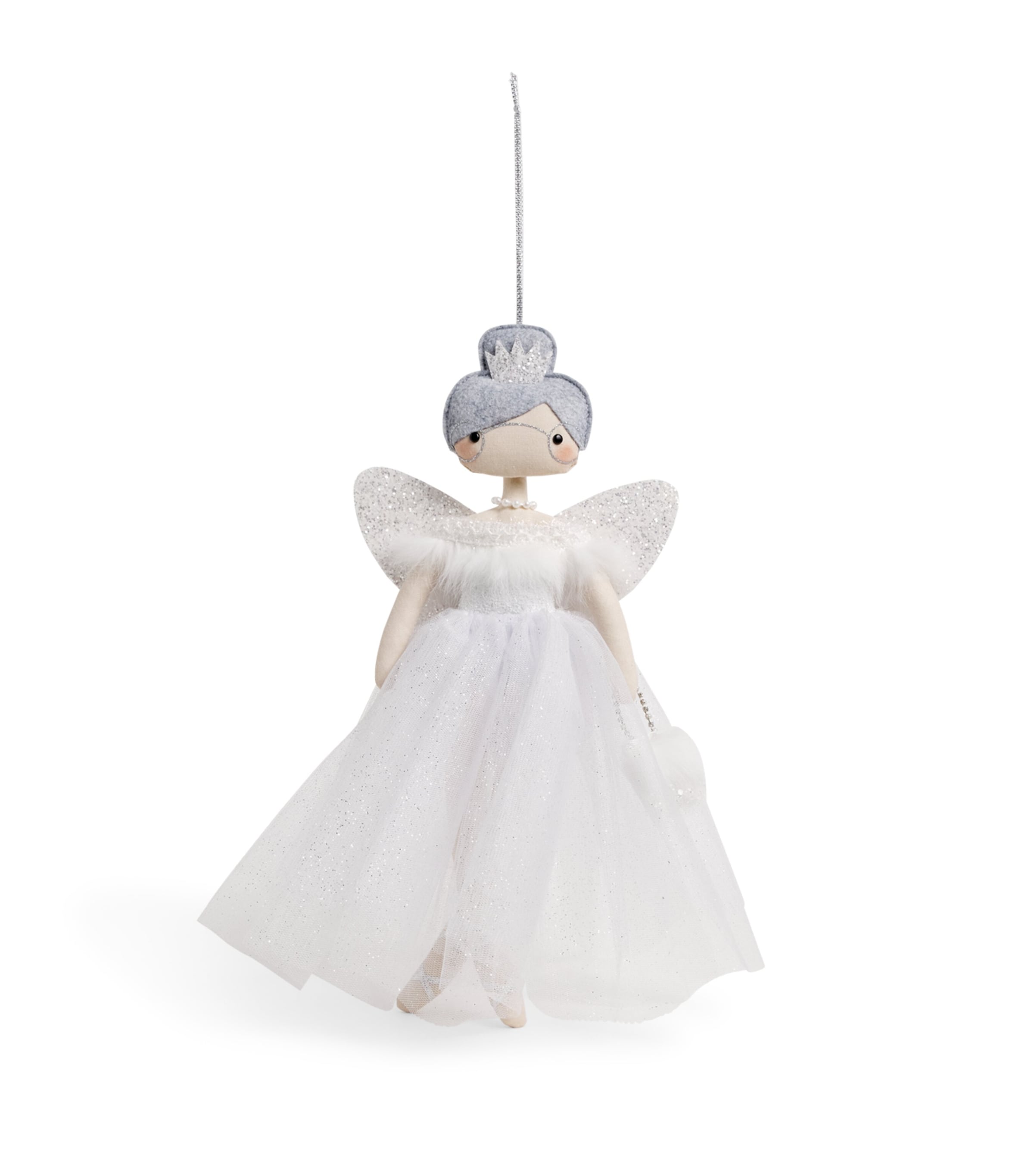 SKETCH.STITCH.LOVE Fairy Godmother Tree Decoration White/silver Image 1
