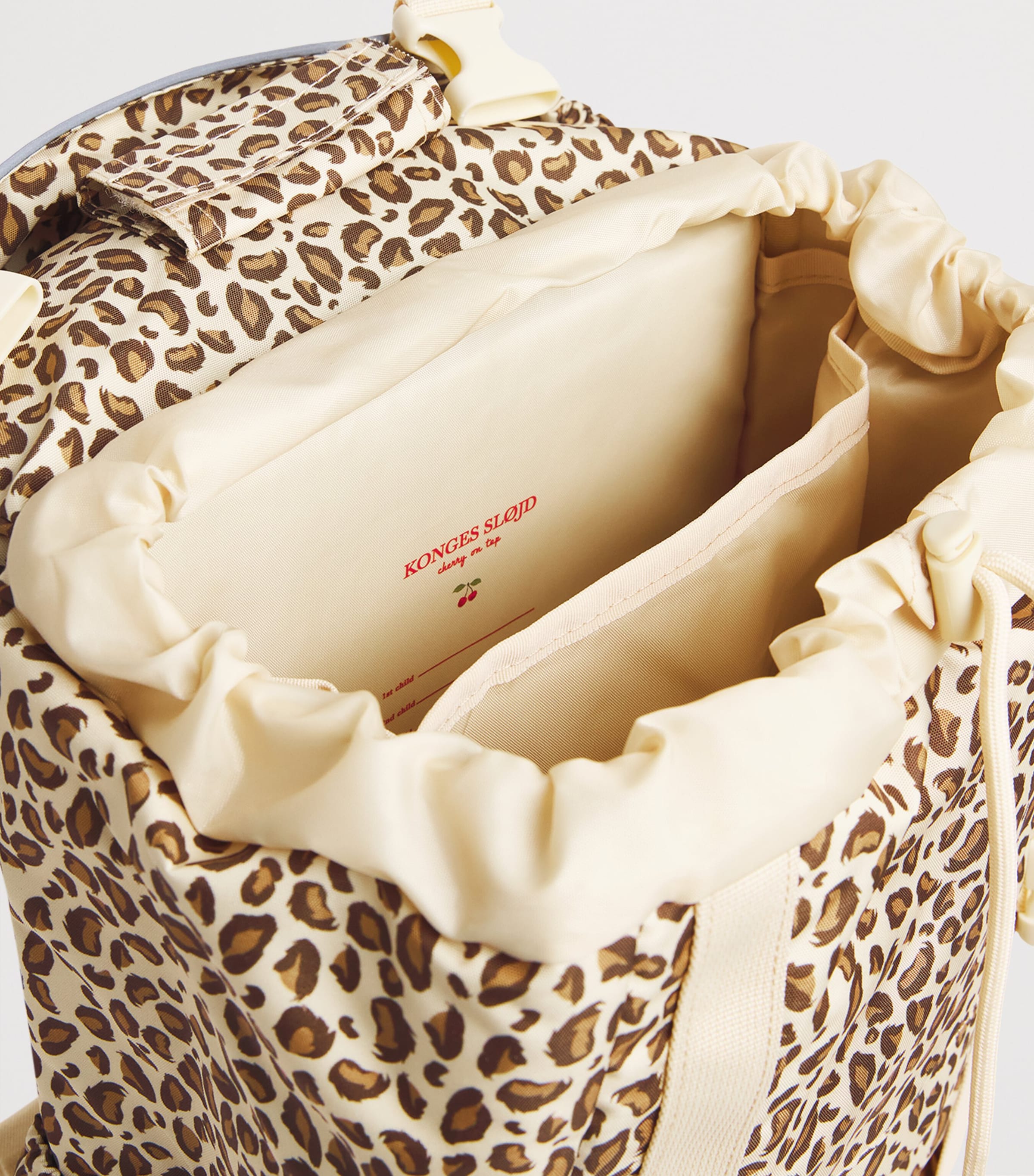 KONGES SLOJD Leopard Print Clover Backpack Image 5