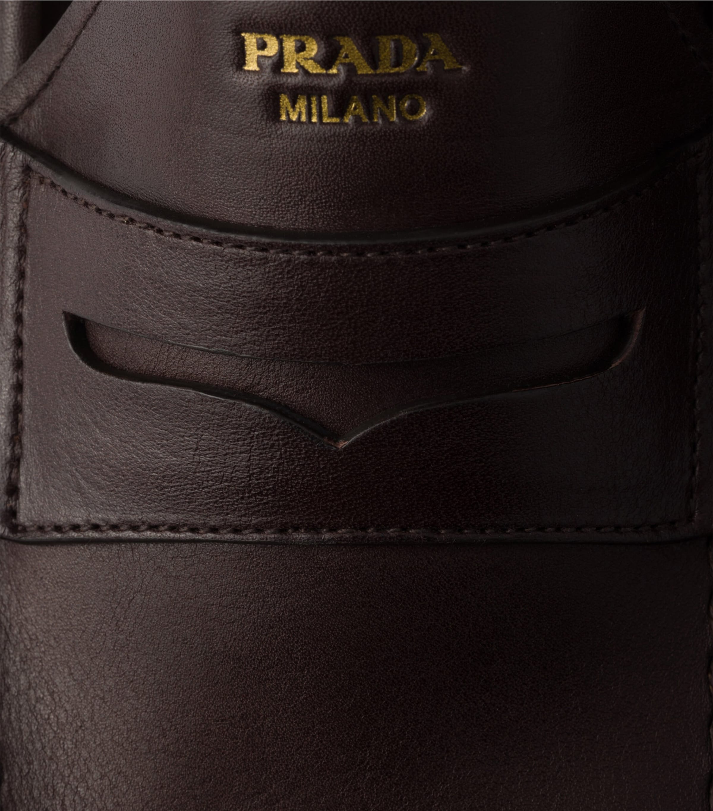 Prada Mens Leather Loafers Image 5
