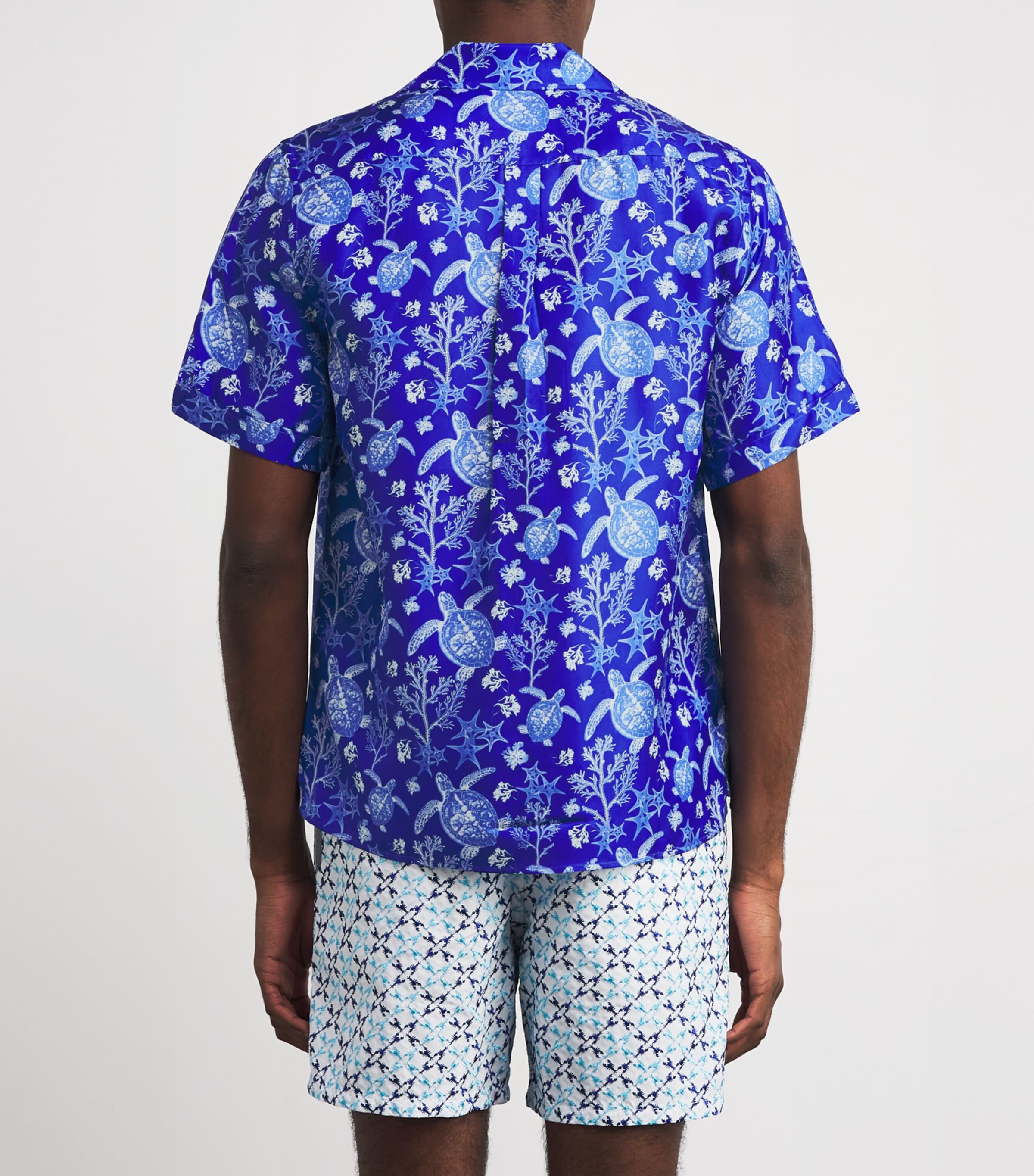 Silk X-Ray Turtle Print Charli Shirt 613-MARRAKECH Image 4