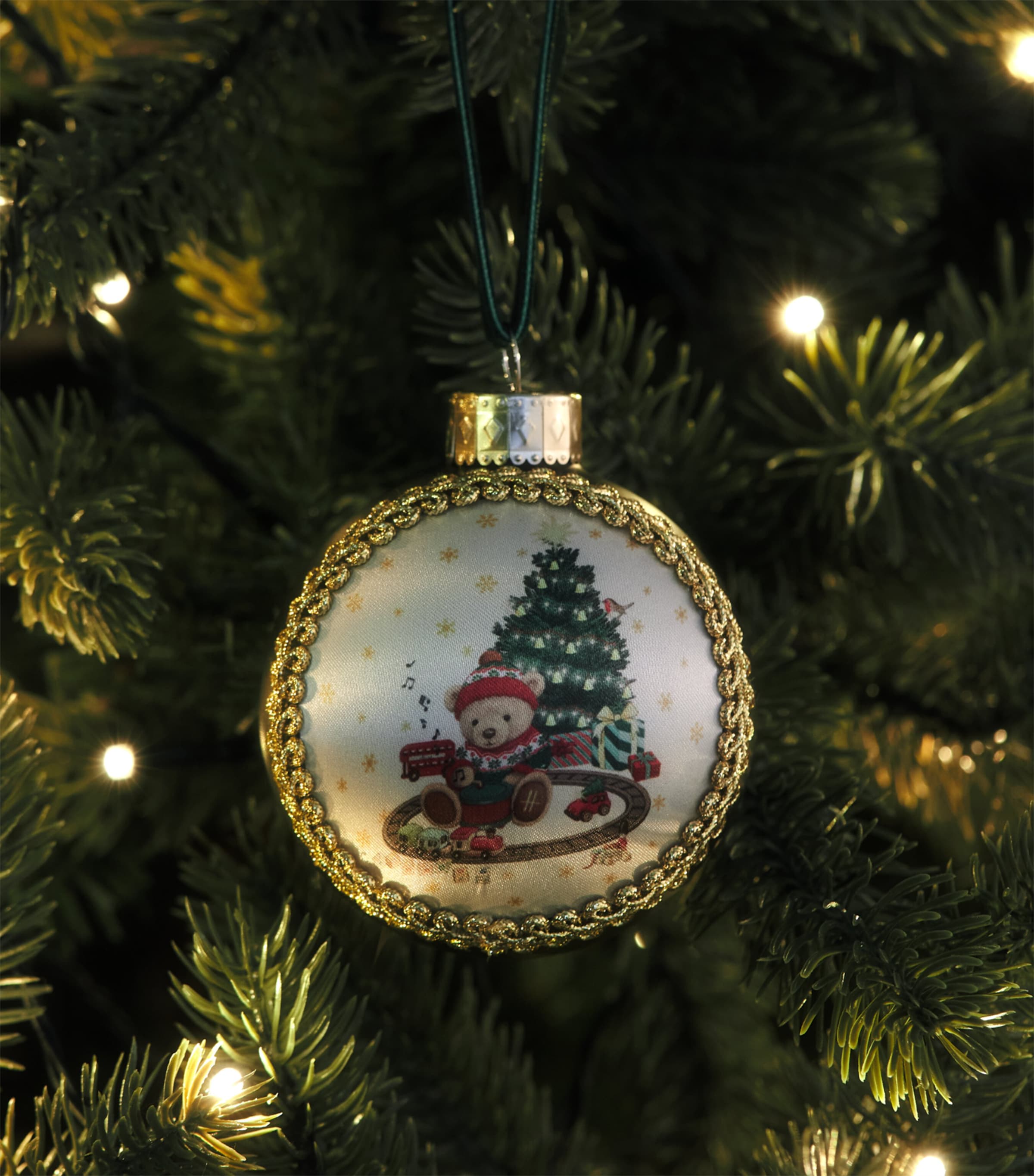 Harrods Harrods Bear Bauble Gold Image 4
