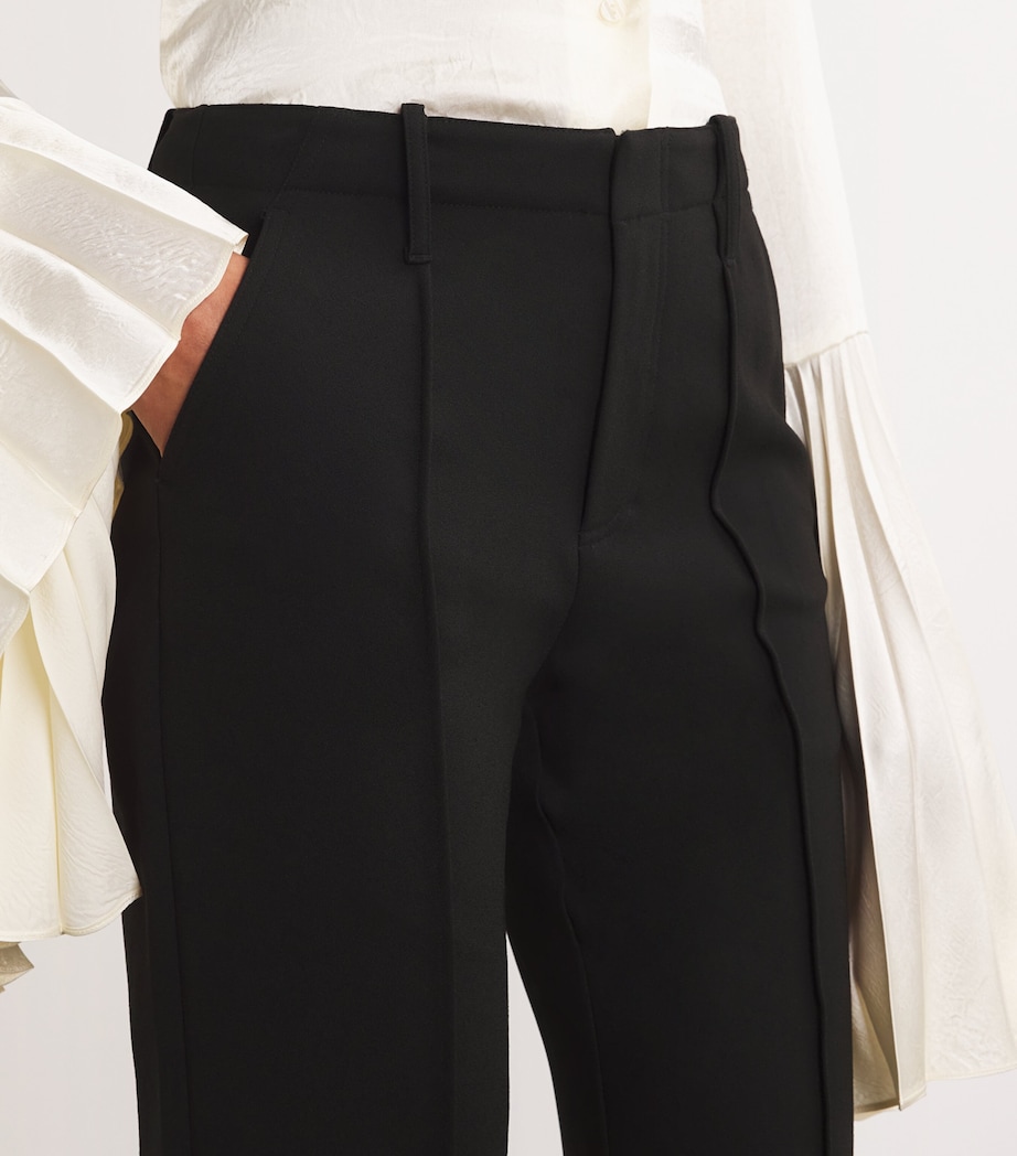 Ansel Wide-Leg Tailored Trousers BLACK Image 6