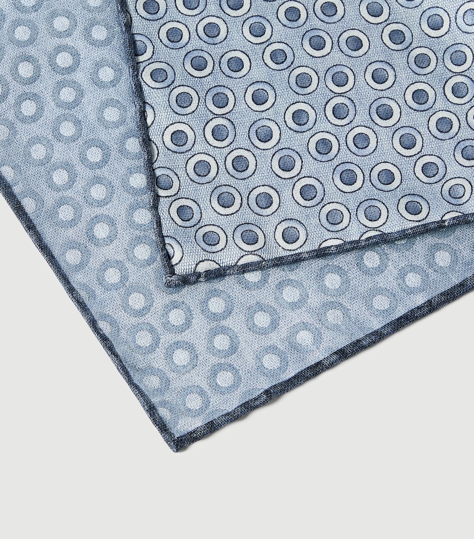 Brunello Cucinelli Silk Polka-Dot Pocket Square Image 3