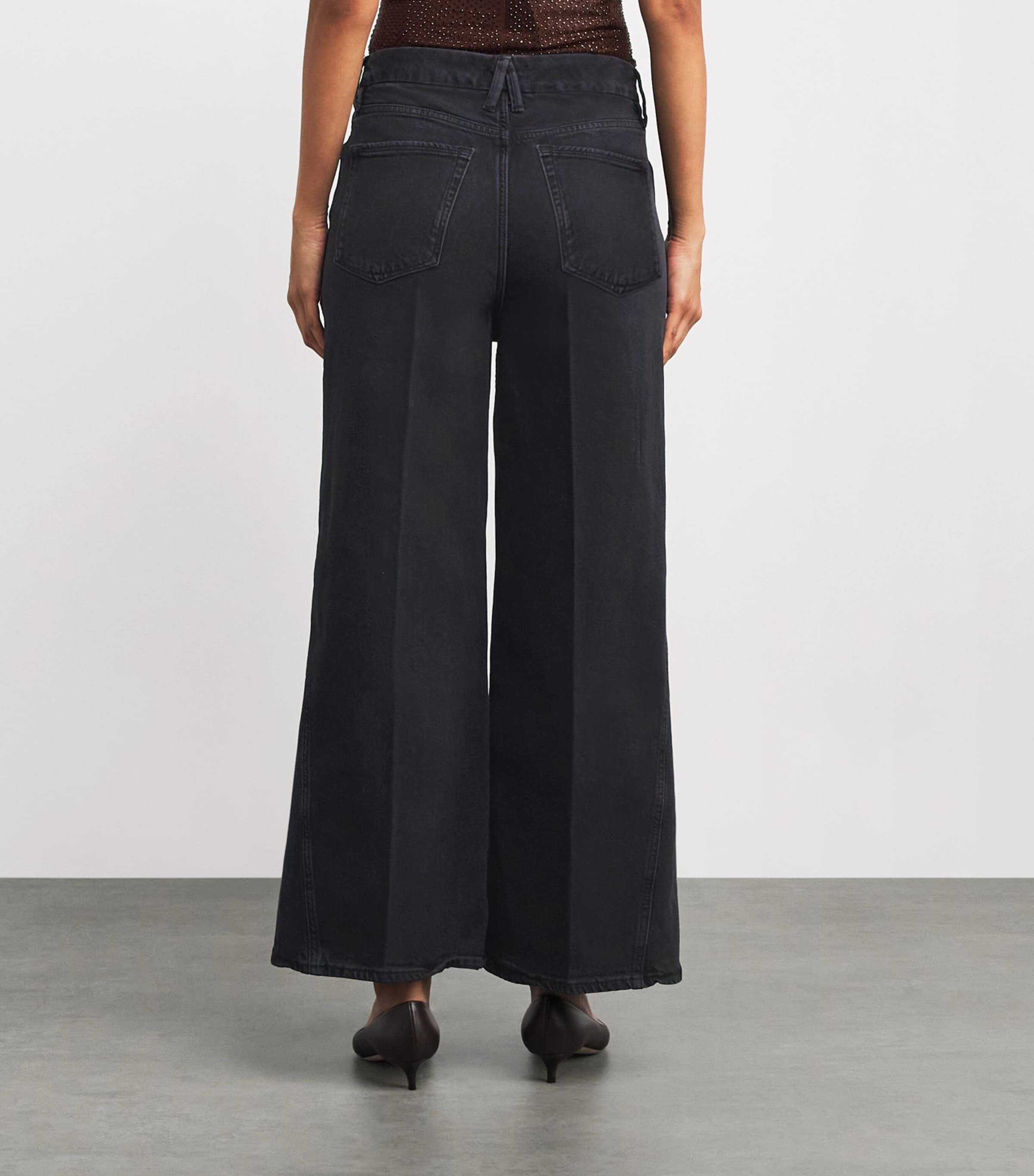 Good Skate Cropped Wide-Leg Jeans 407 BLACK Image 4