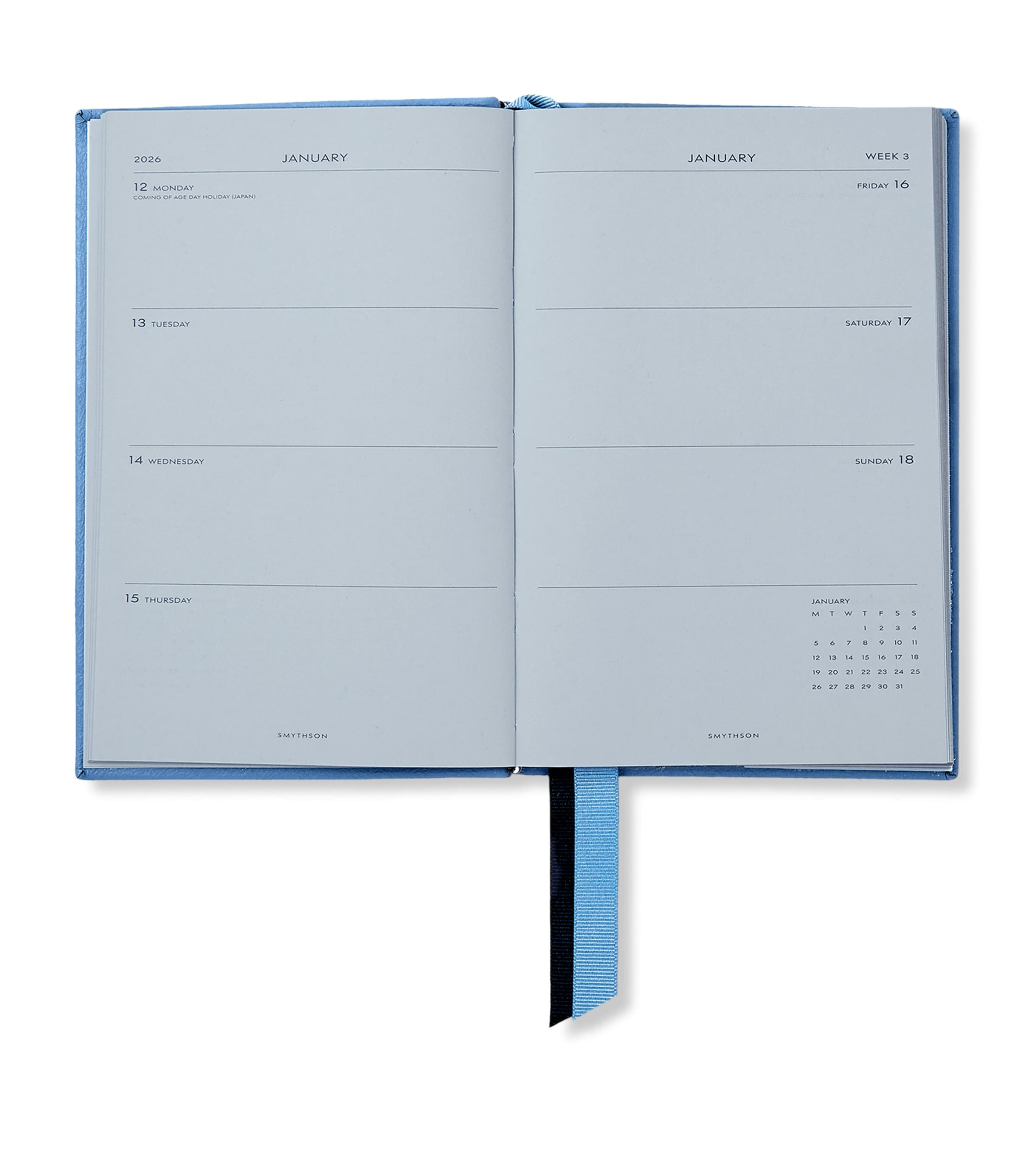 Grained Lambskin Chelsea Diary NILE BLUE SS21 Image 2