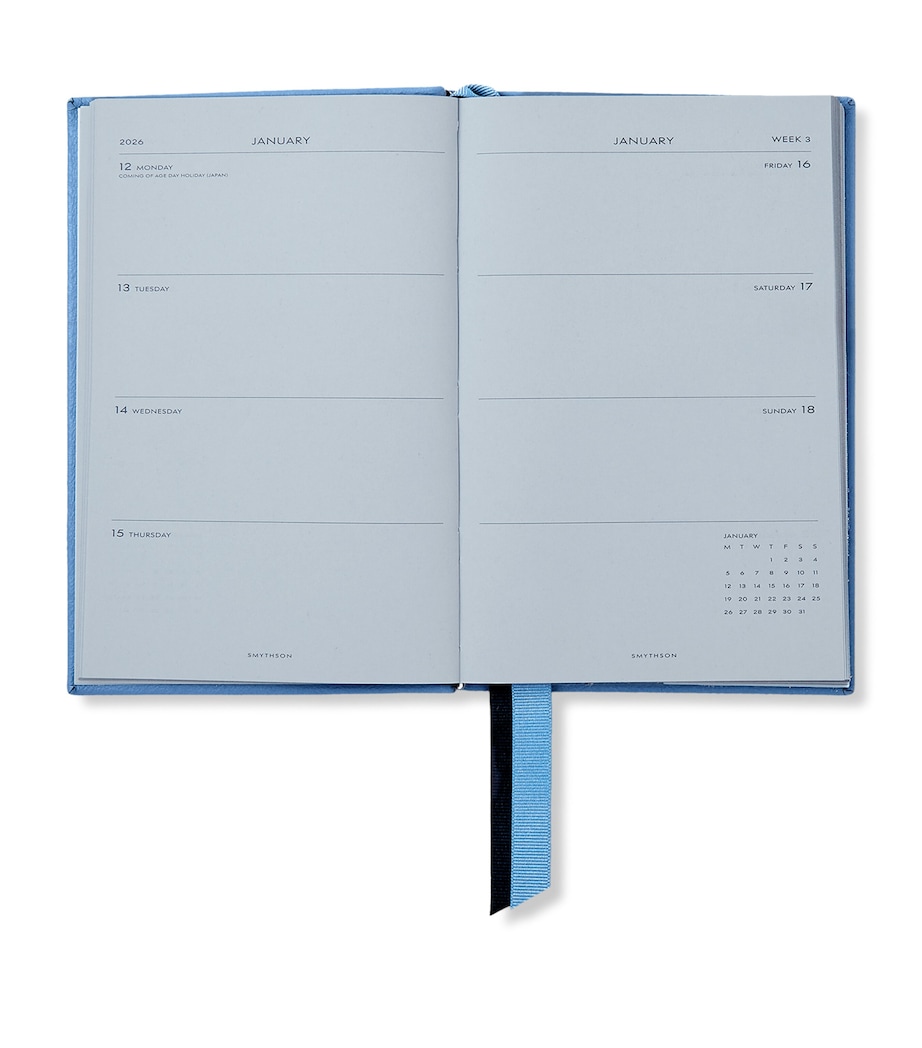 Grained Lambskin Chelsea Diary NILE BLUE SS21 Image 2