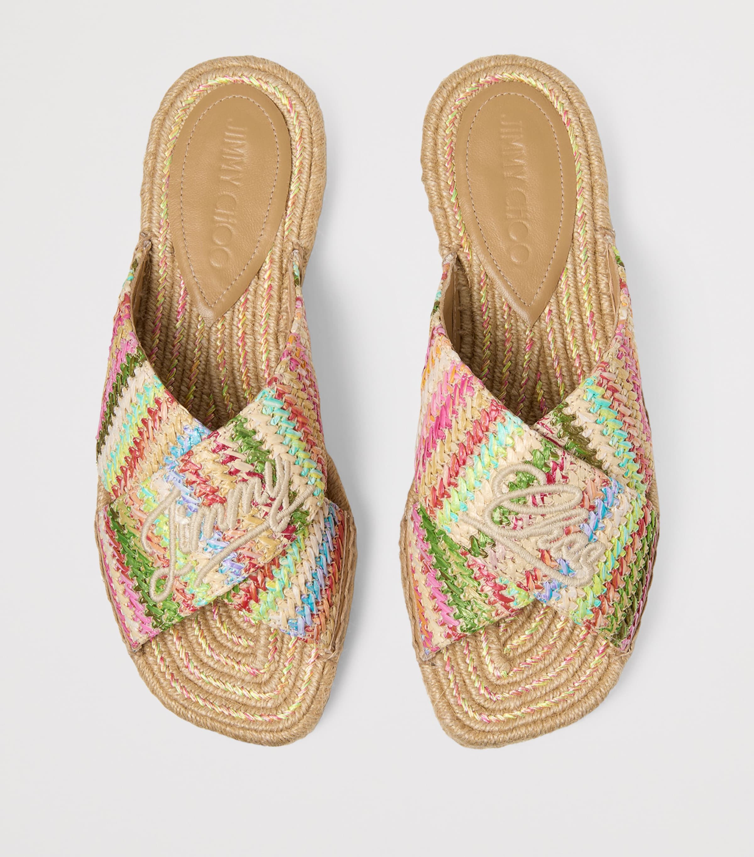 Raffia Aciel Sandals MULTI/DARK CAPPUCCIN Image 3