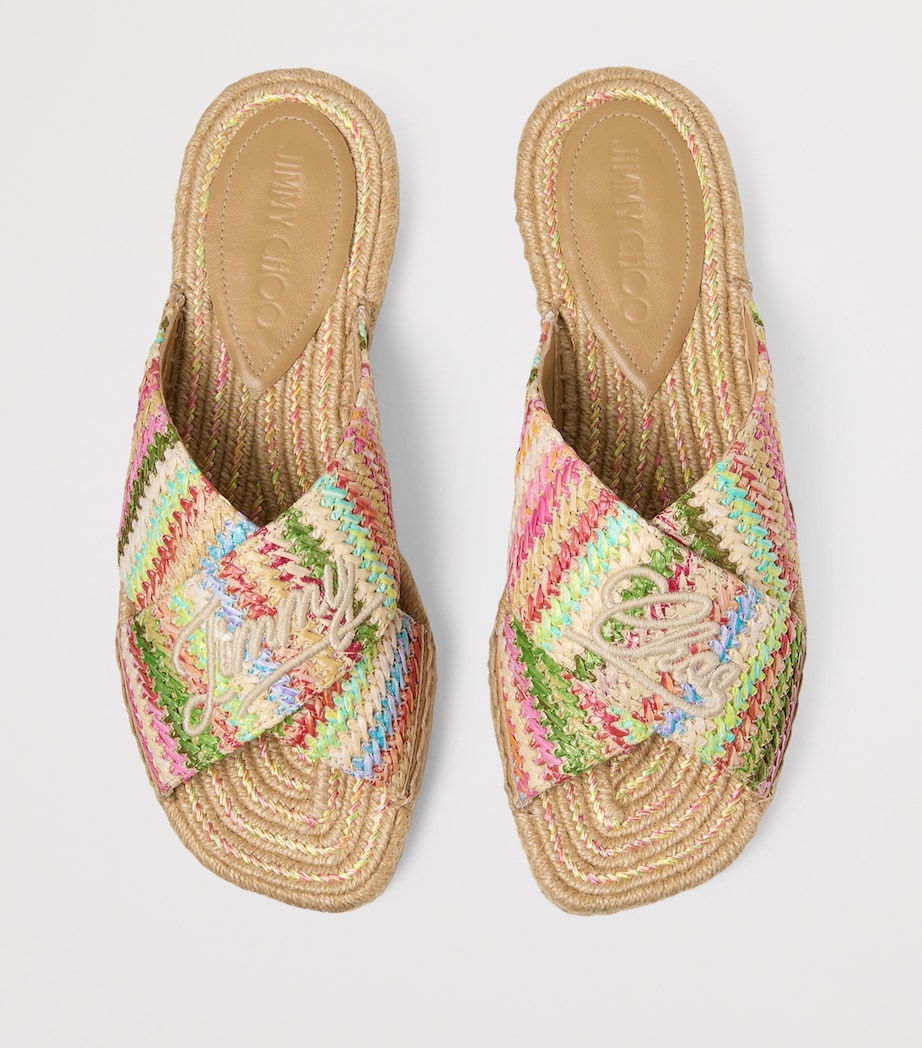 Raffia Aciel Sandals MULTI/DARK CAPPUCCIN Image 3