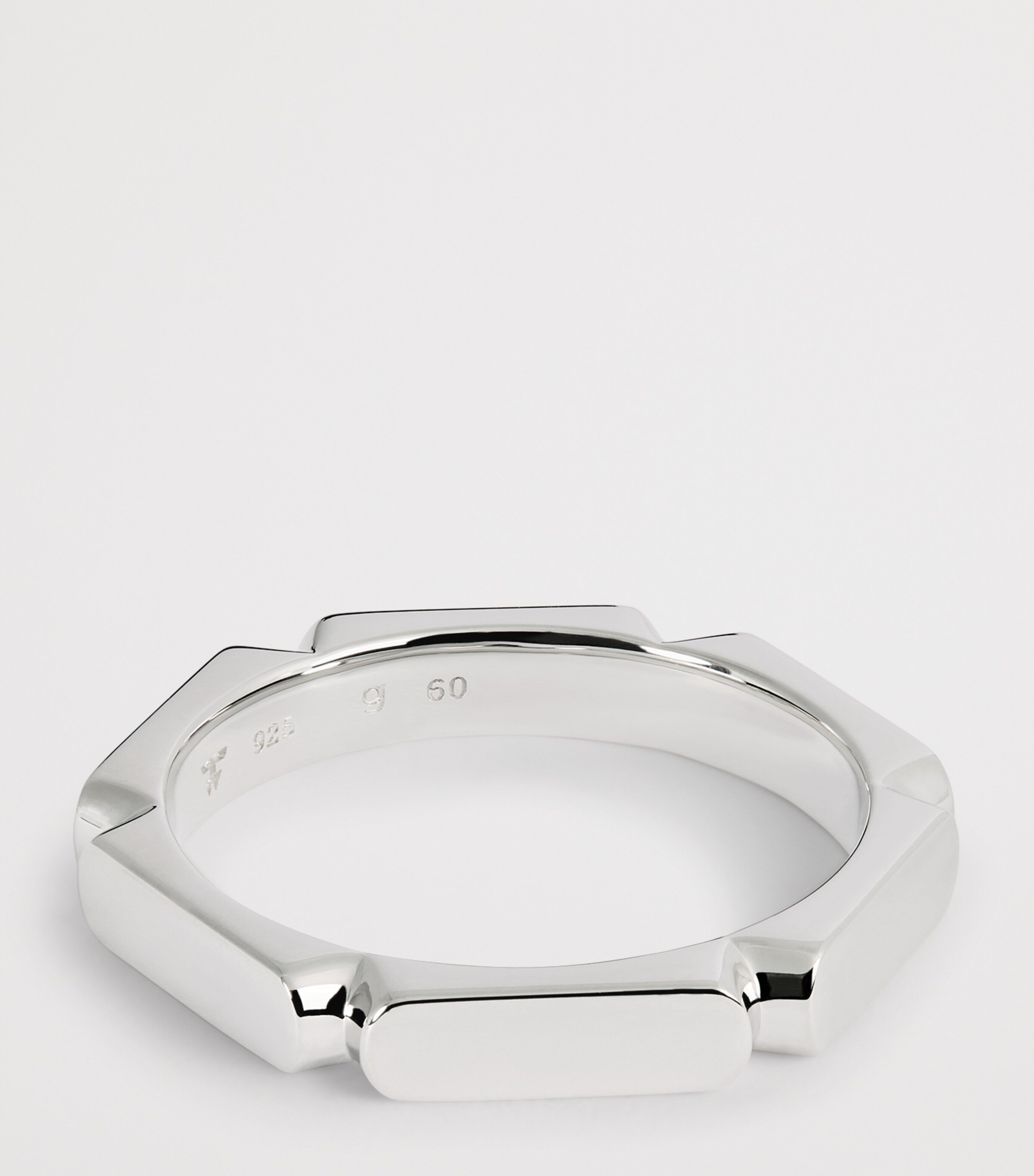 Sterling Silver Slim Umi Band Ring SILVER Image 4