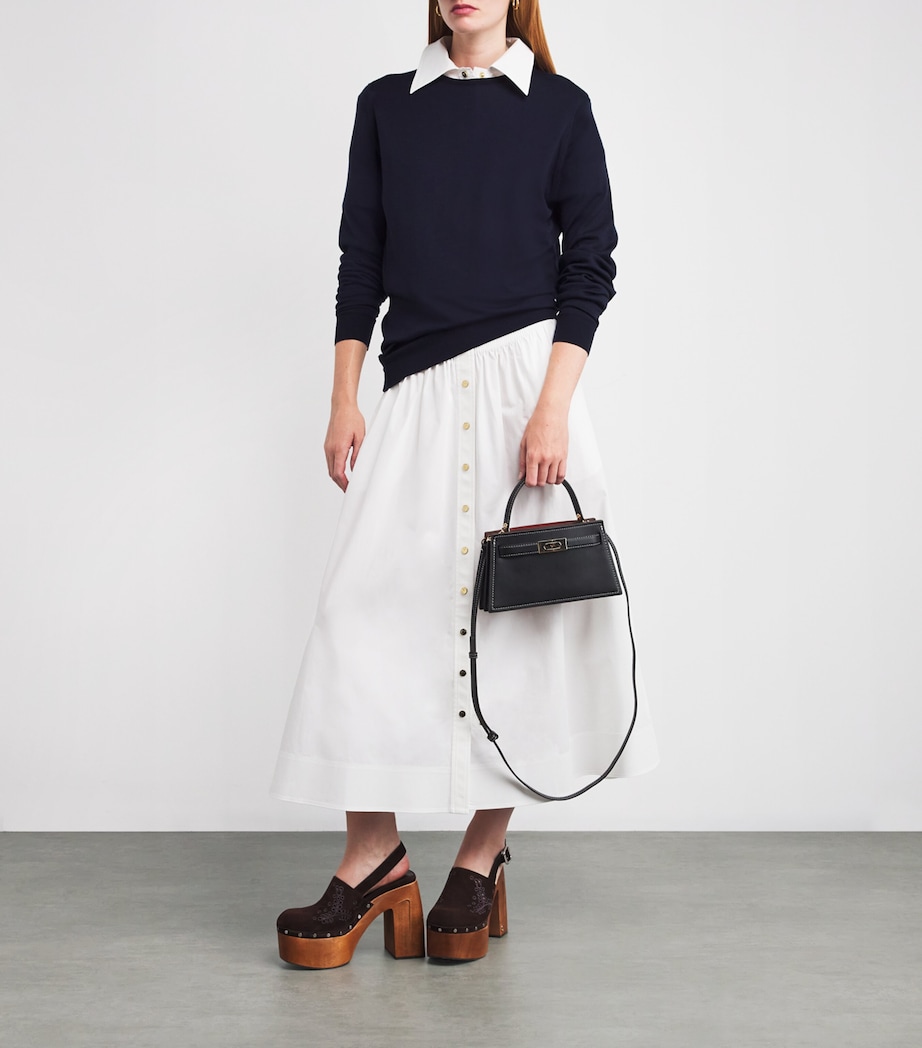 Mini Leather Lee Radziwill Top-Handle Bag BLACK 001 Image 5