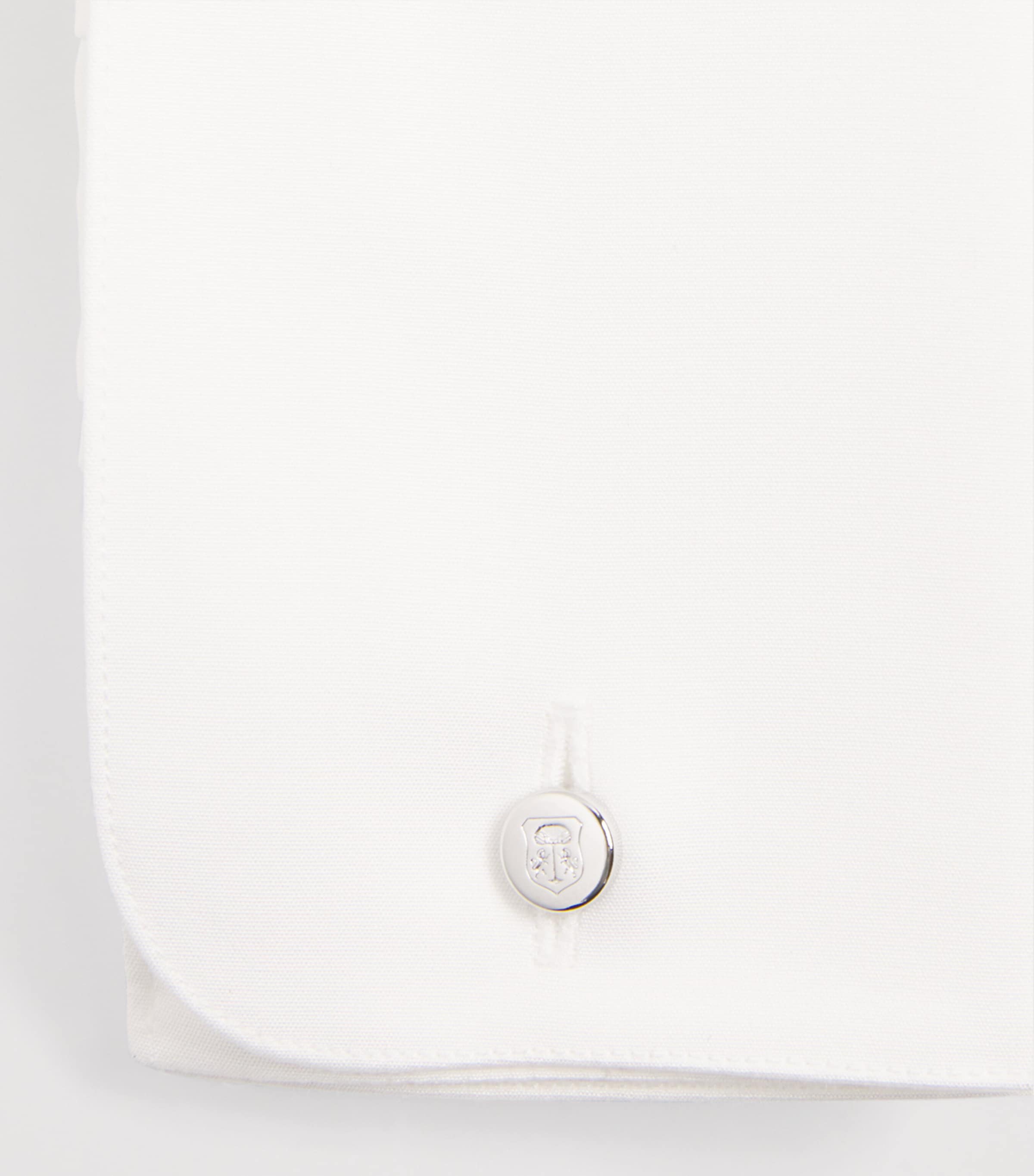 Corneliani Mens Cotton Evening Shirt White Image 6