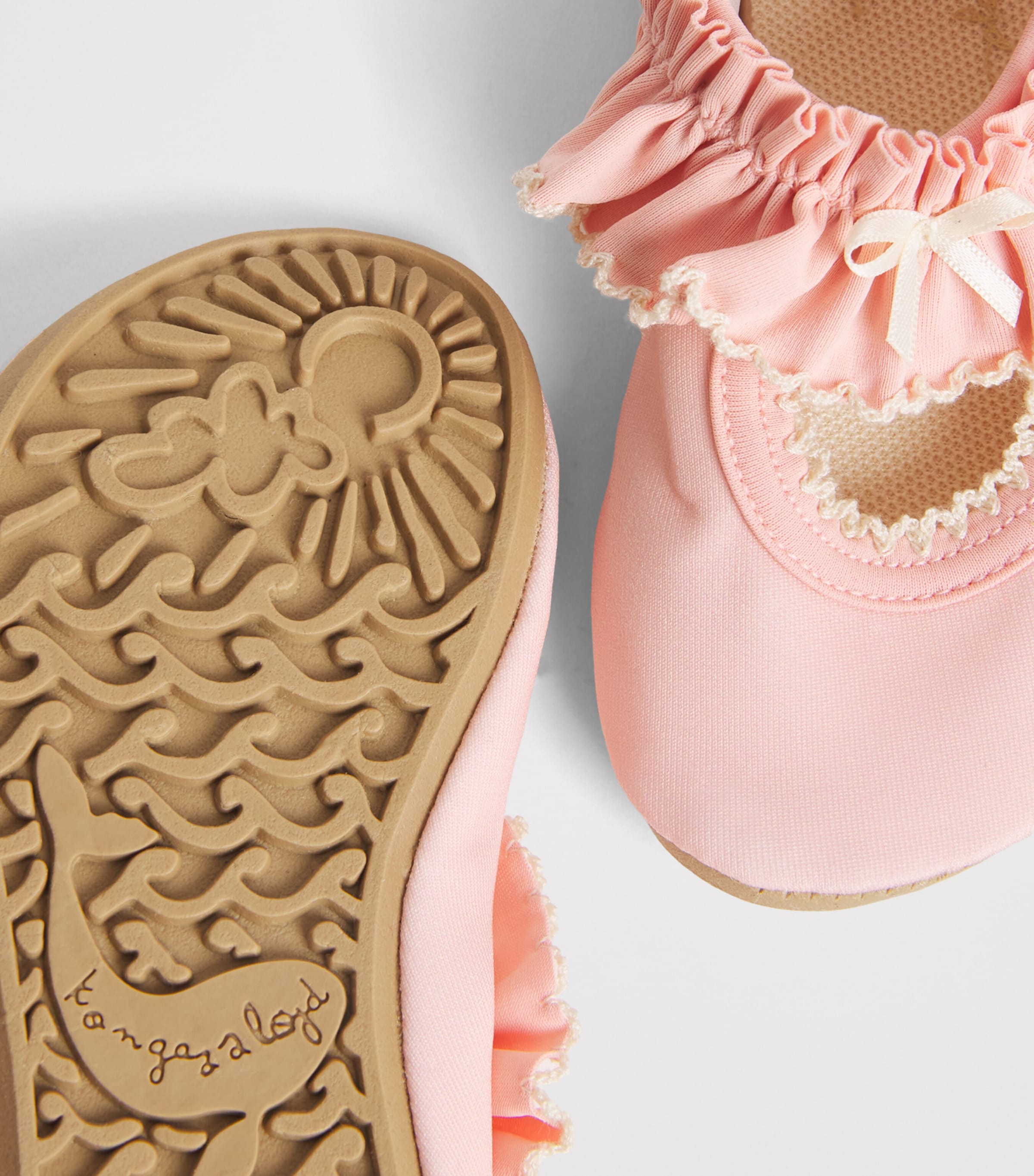 KONGES SLOJD Kitty Frill Swim Shoes Powder Pink Image 4