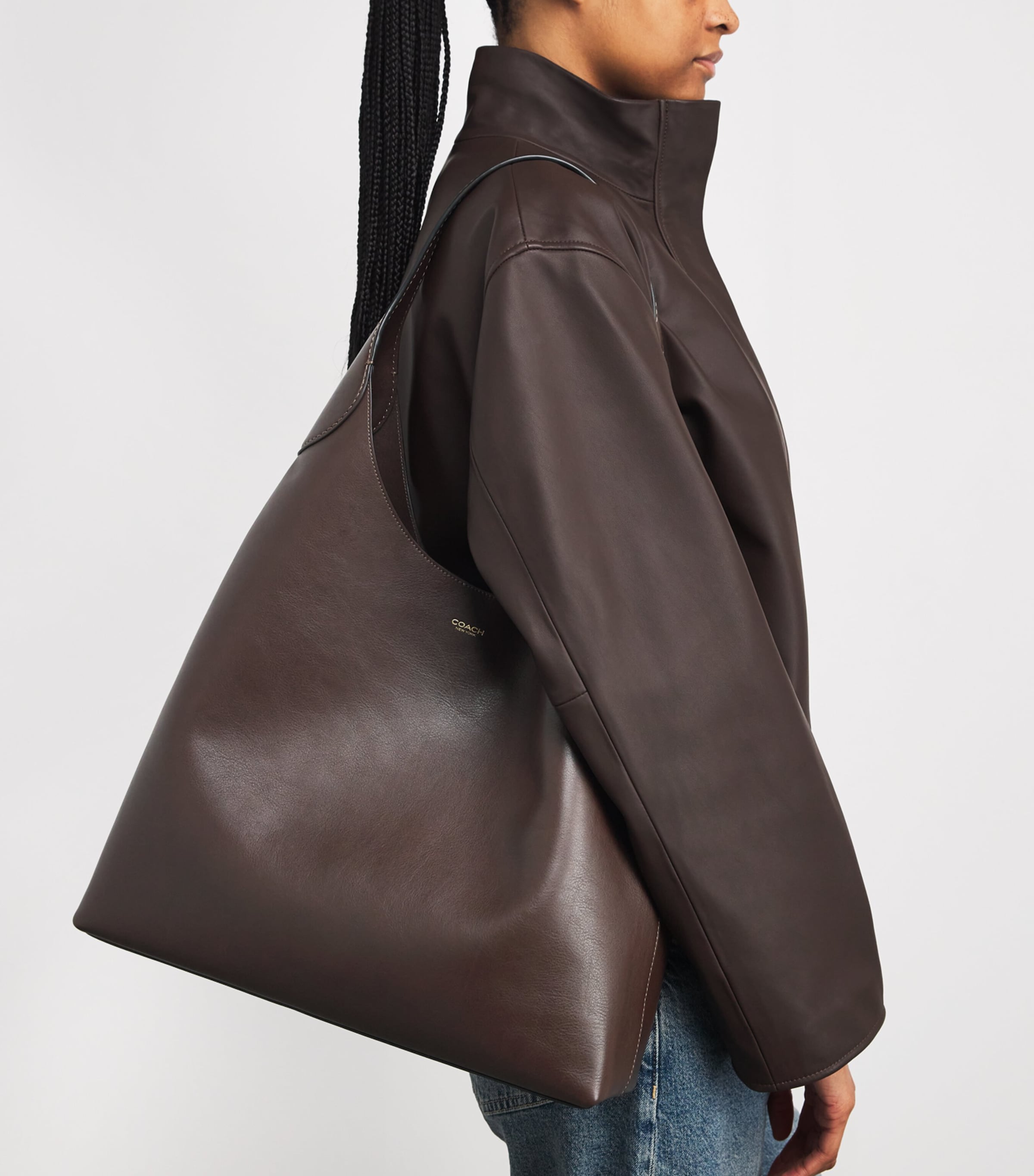 Leather Brooklyn 39 Shoulder Bag B4/MAPLE Image 5