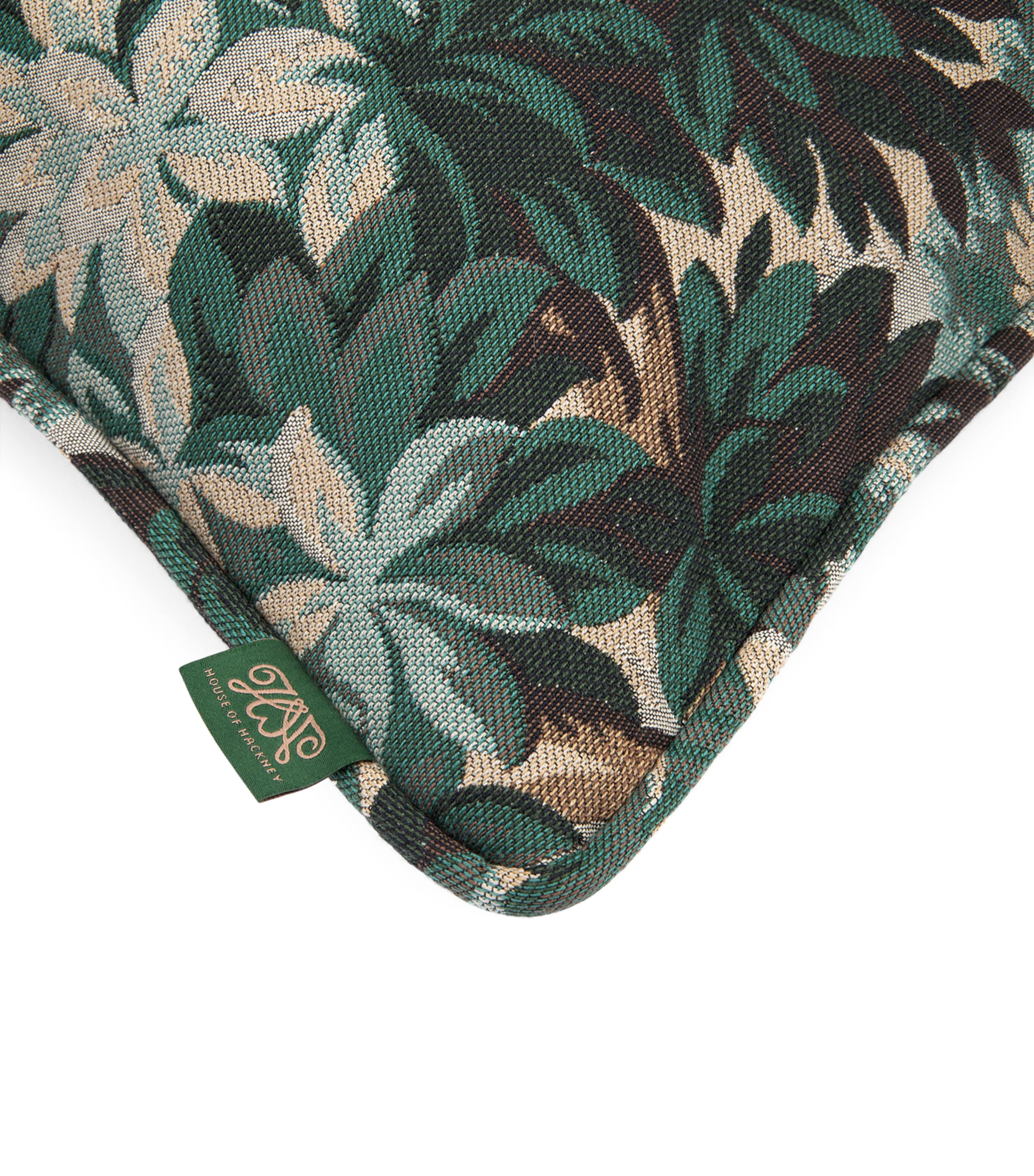 Medium Jacquard Silva Cushion (45cm x 45cm) CERULEAN Image 2