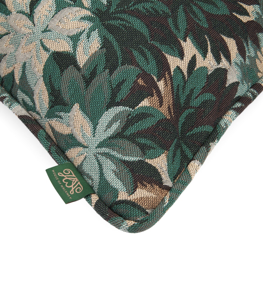 Medium Jacquard Silva Cushion (45cm x 45cm) CERULEAN Image 2