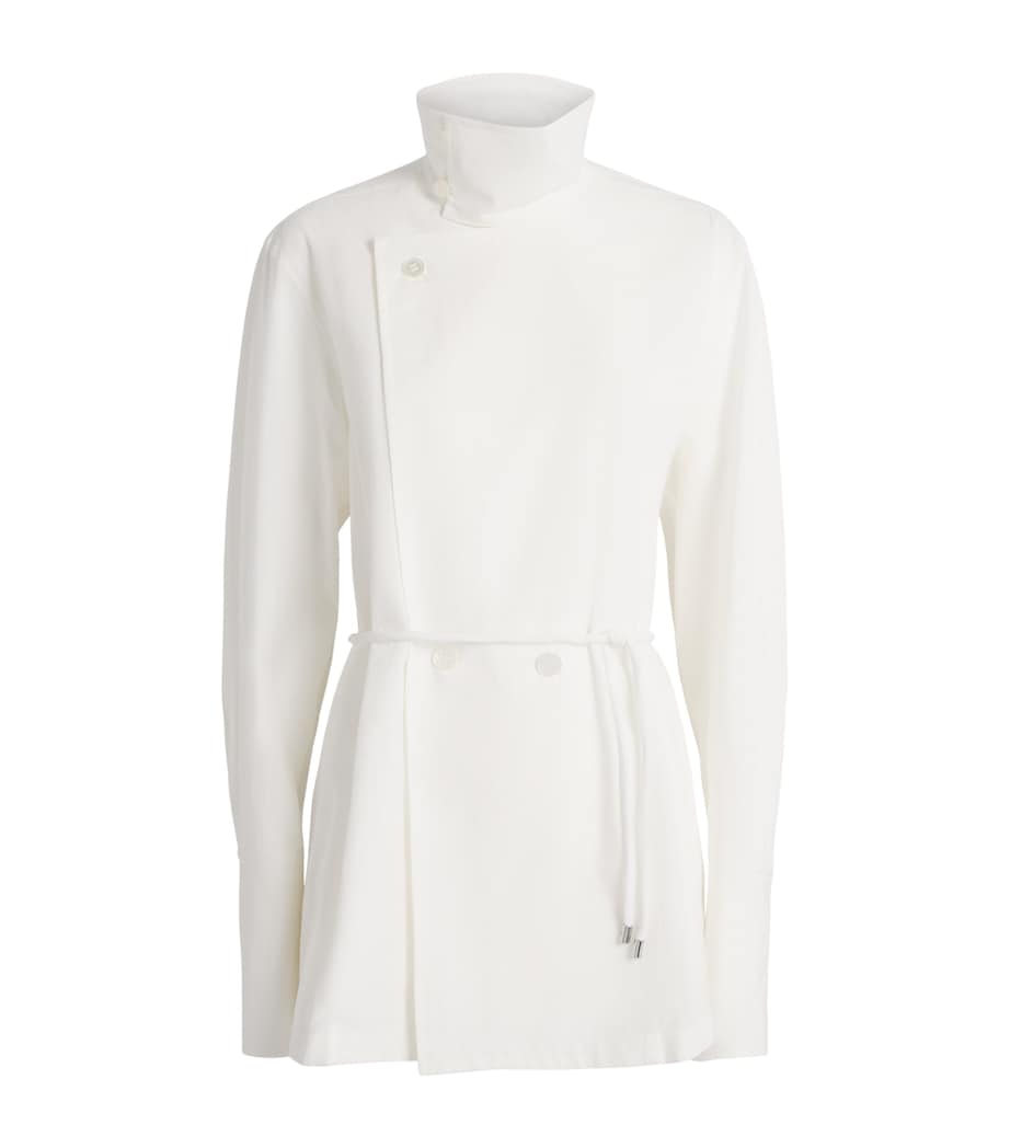 Issey Miyake Womens Cotton Monsieur Shirt White Image 1