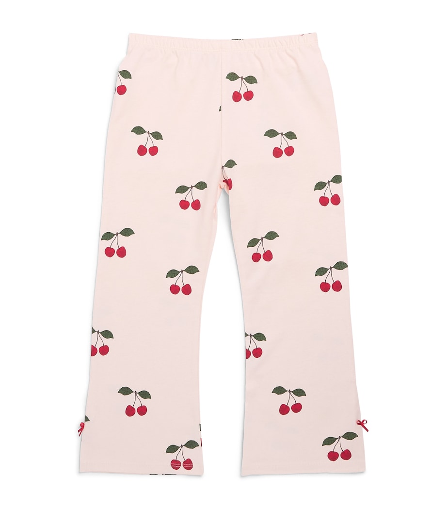 KONGES SLOJD Organic Cotton Cherry Sweatpants (2-8 Years) Peony Image 1