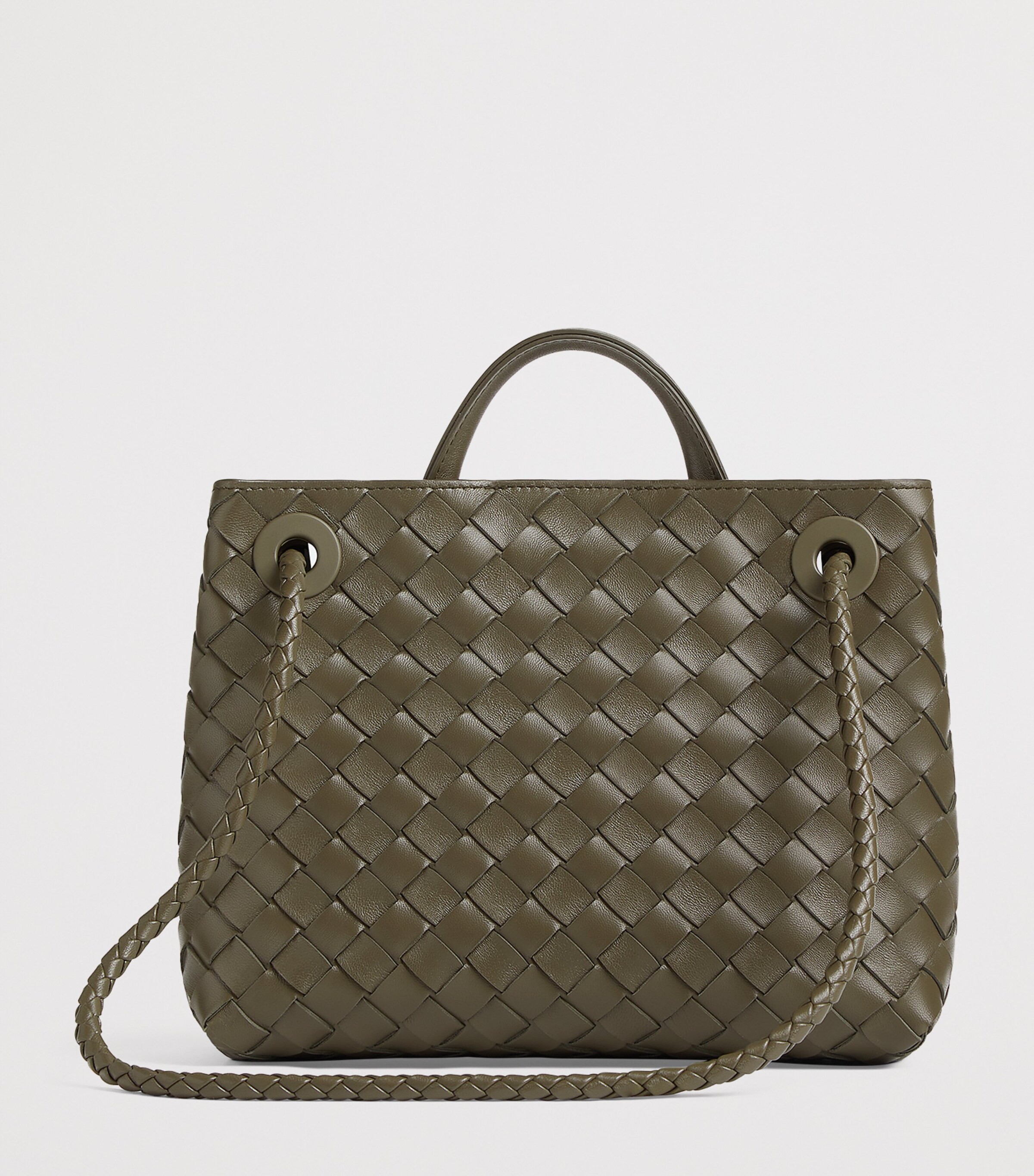 Bottega Veneta Small Lambskin Andiamo Shoulder Bag Image 4