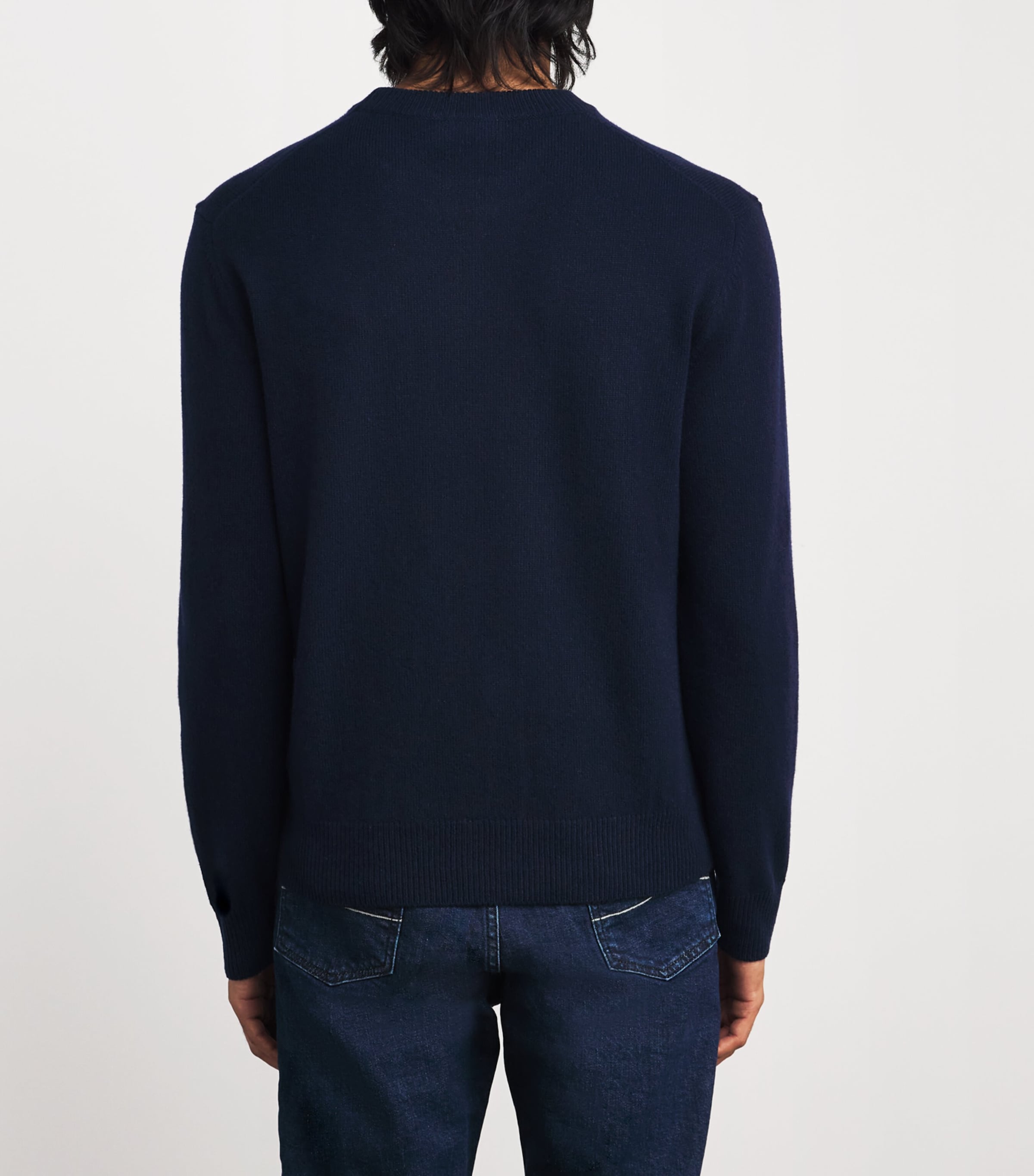 Wool-Cashmere Monogram Sweater Y98 Image 4