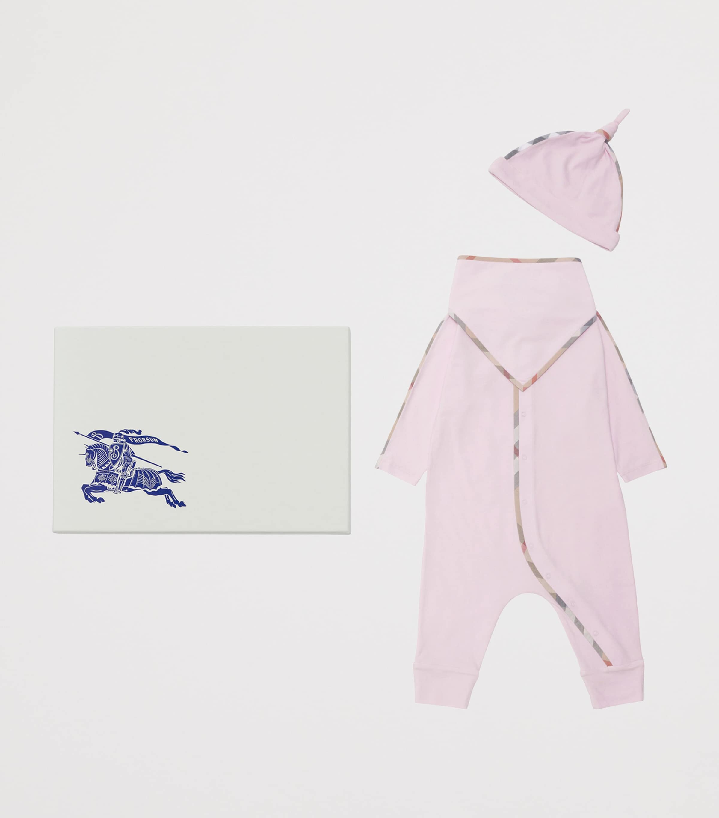 Cotton All-In-One, Hat and Bib Gift Set (1-18 Months) LOTUS Image 3