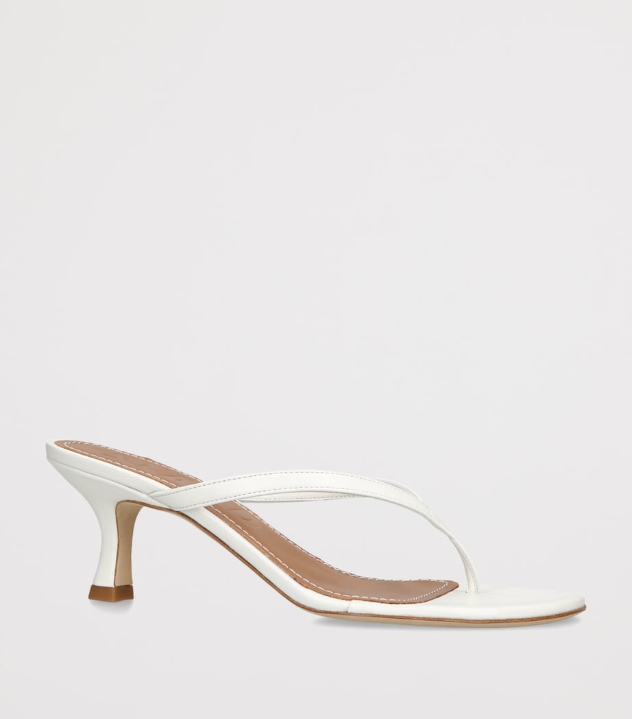 STAUD Freja Kitten Heel Sandals 60 White Image 3