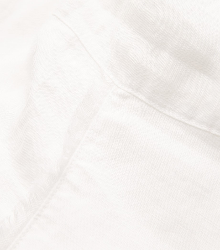 Linen Pampelonne Midi Dress WHT-WHT Image 4