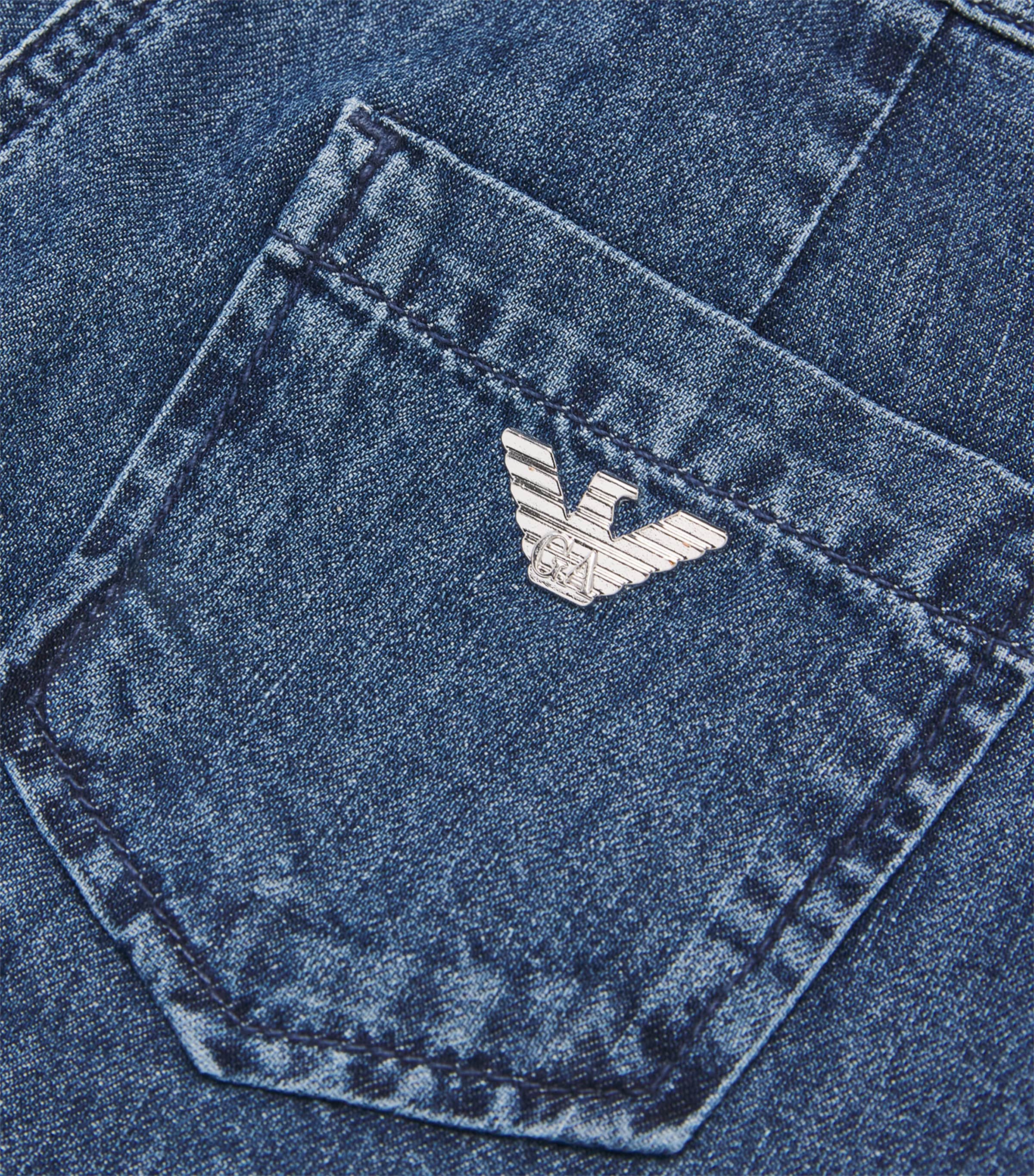 Ruffle-Hem Flared Jeans (4-14 Years) MEDIUM BLUE DENIM Image 3