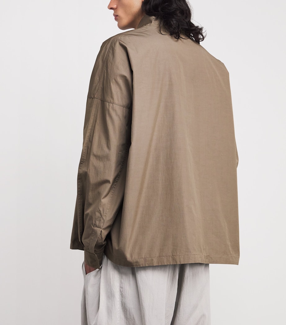The Row Mens Trenton Cotton Jacket Leaf Green Image 4