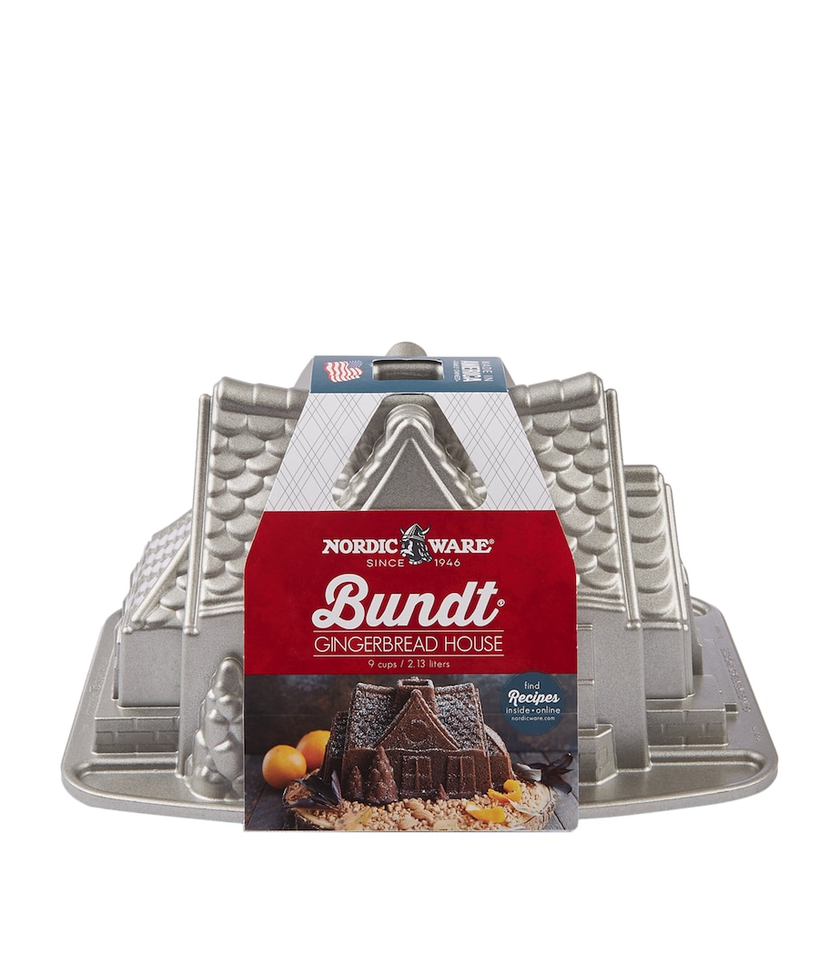 Gingerbread House Bundt Pan SILVER Image 1