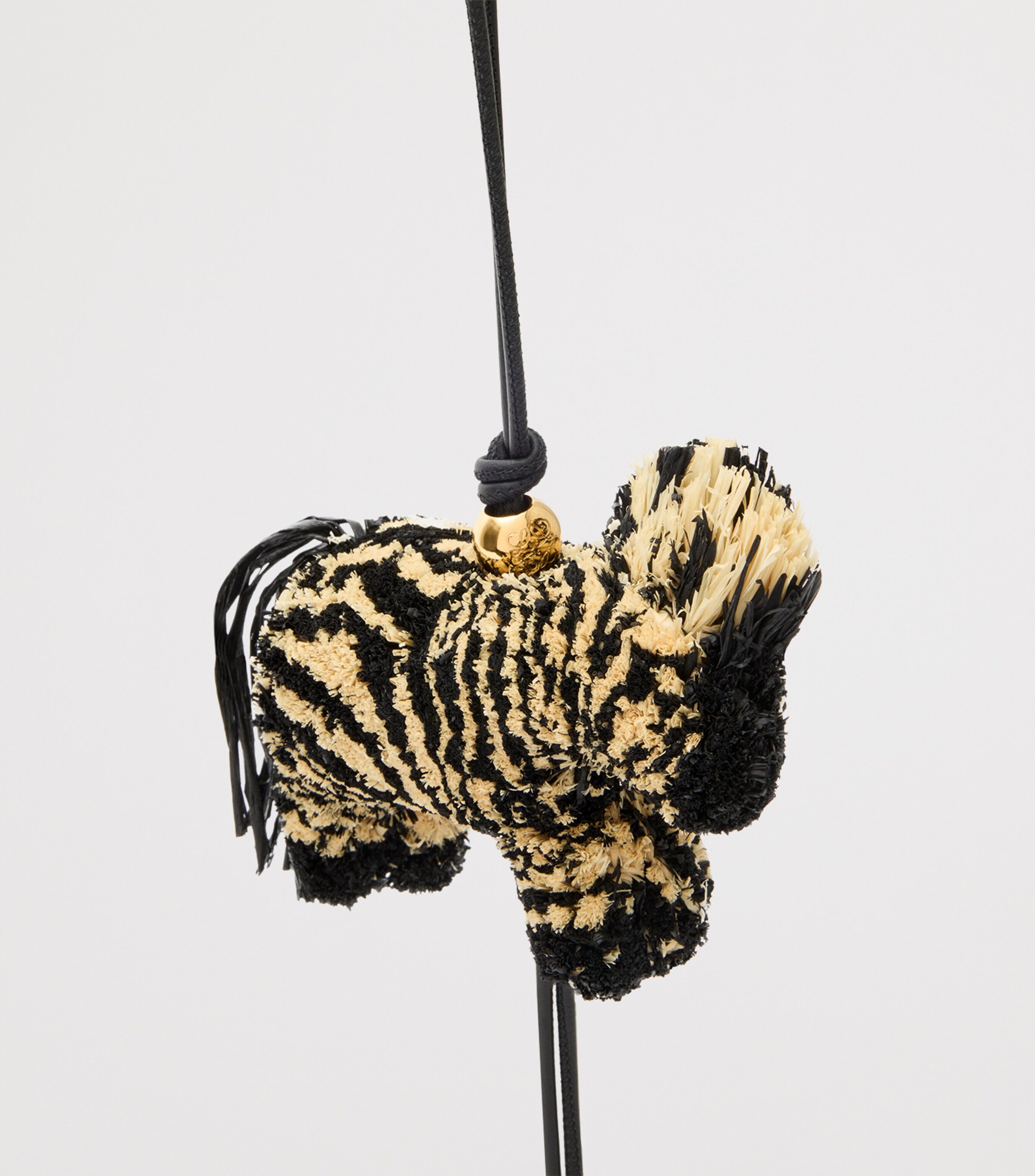 LOEWE Beige x Paula's Ibiza Raffia Zebra Charm | Harrods US