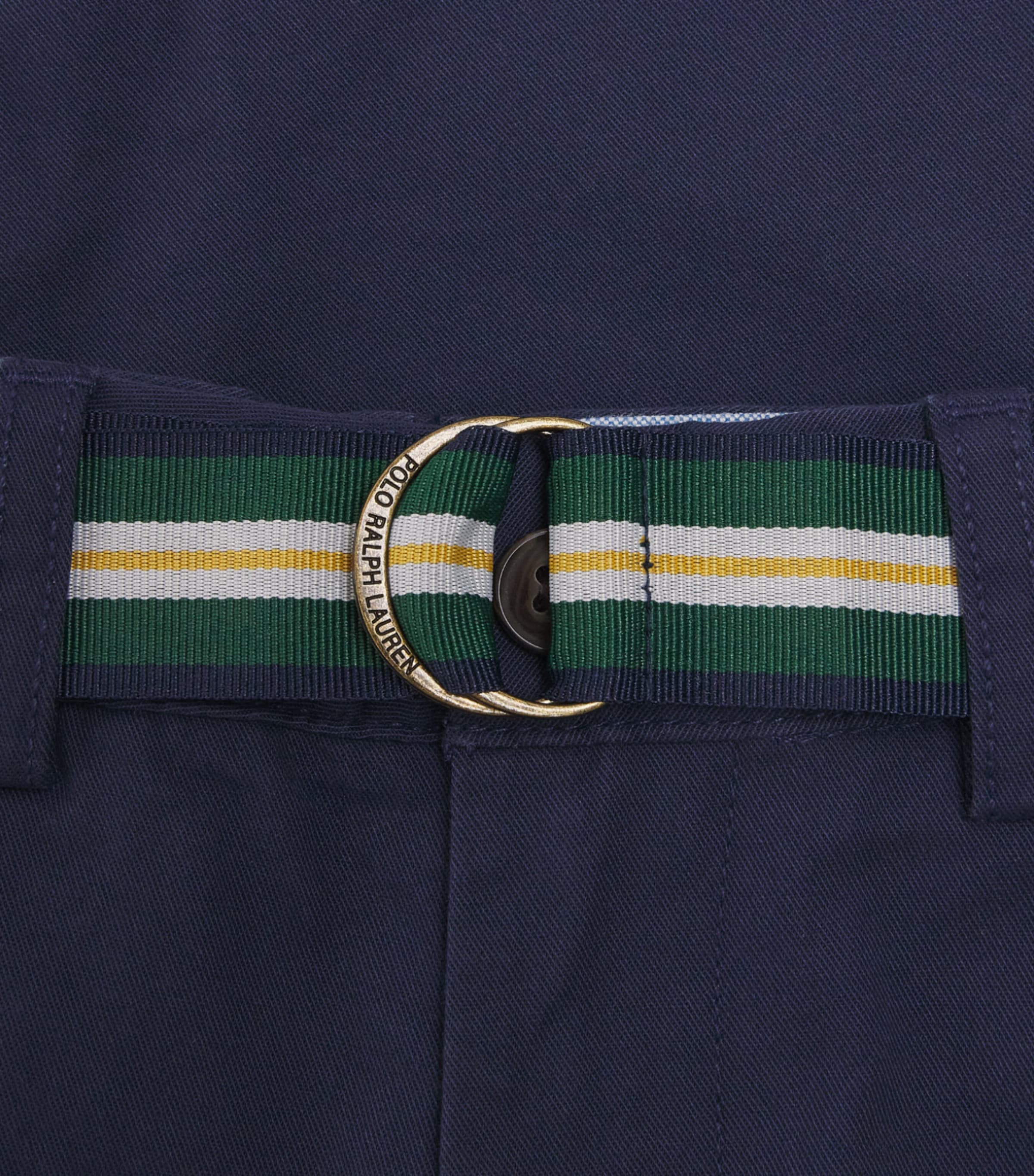 Ralph Lauren Kids Stretch-Cotton Belted Bedford Trousers (8-16 Years) Newport Navy Image 3