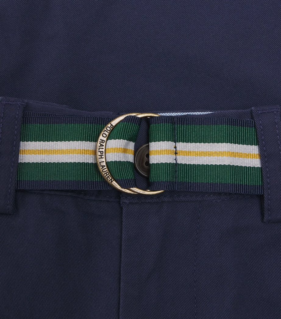 Ralph Lauren Kids Stretch-Cotton Belted Bedford Trousers (8-16 Years) Newport Navy Image 3