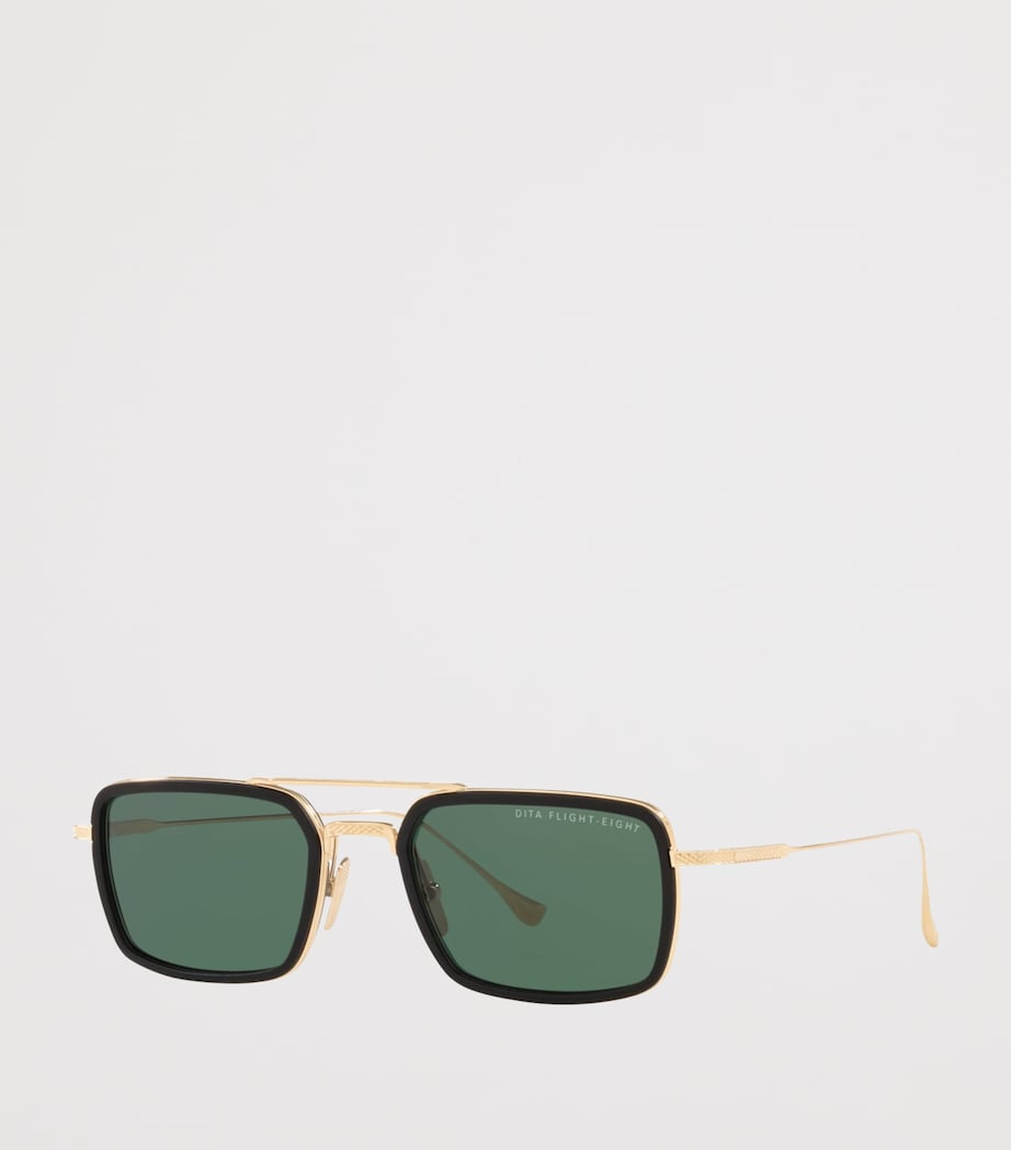 DITA Flight Eight Rectangle Sunglasses Black Image 2