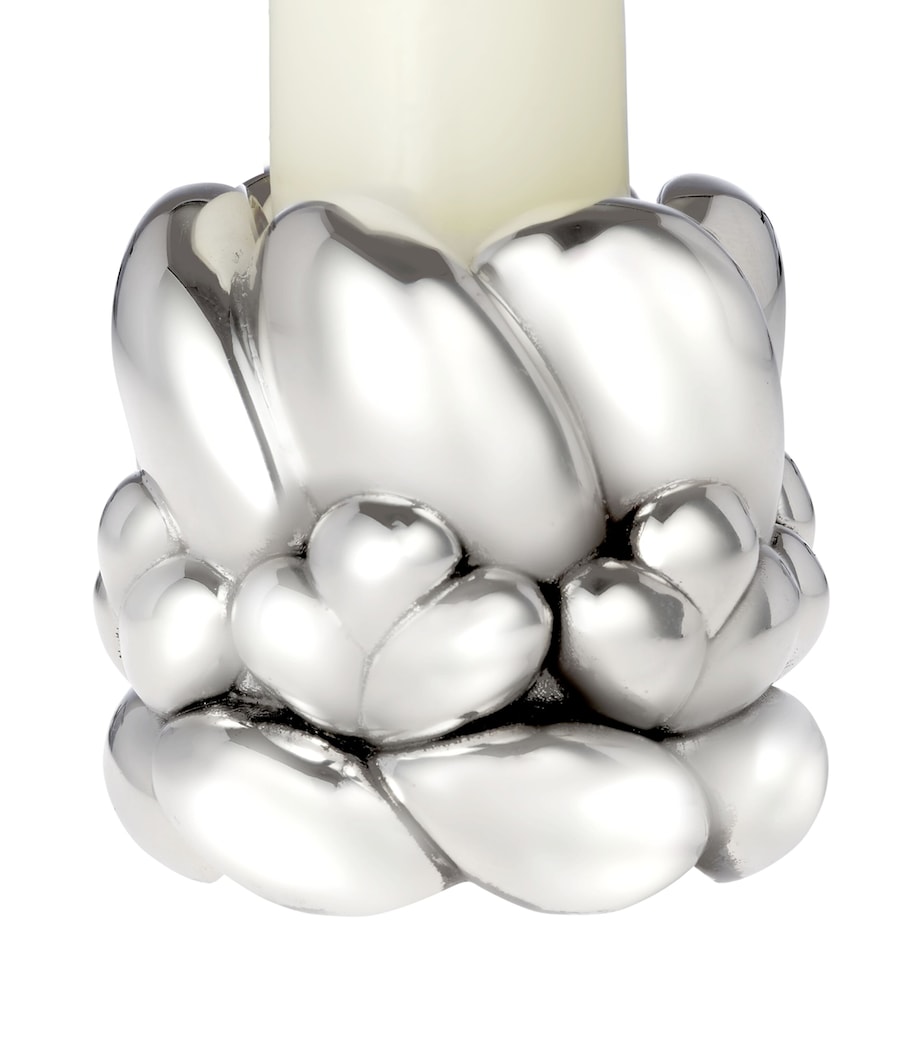Silver-Plated Babylone Candlestick Holder (4cm) SILVER Image 5