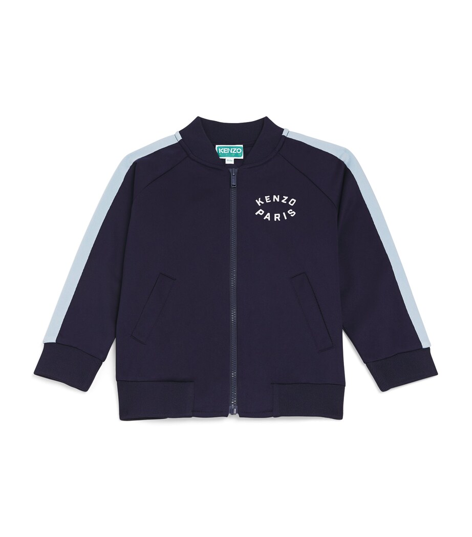 Kenzo Kids Striped Track Jacket (2-14 Years) Navy Image 1