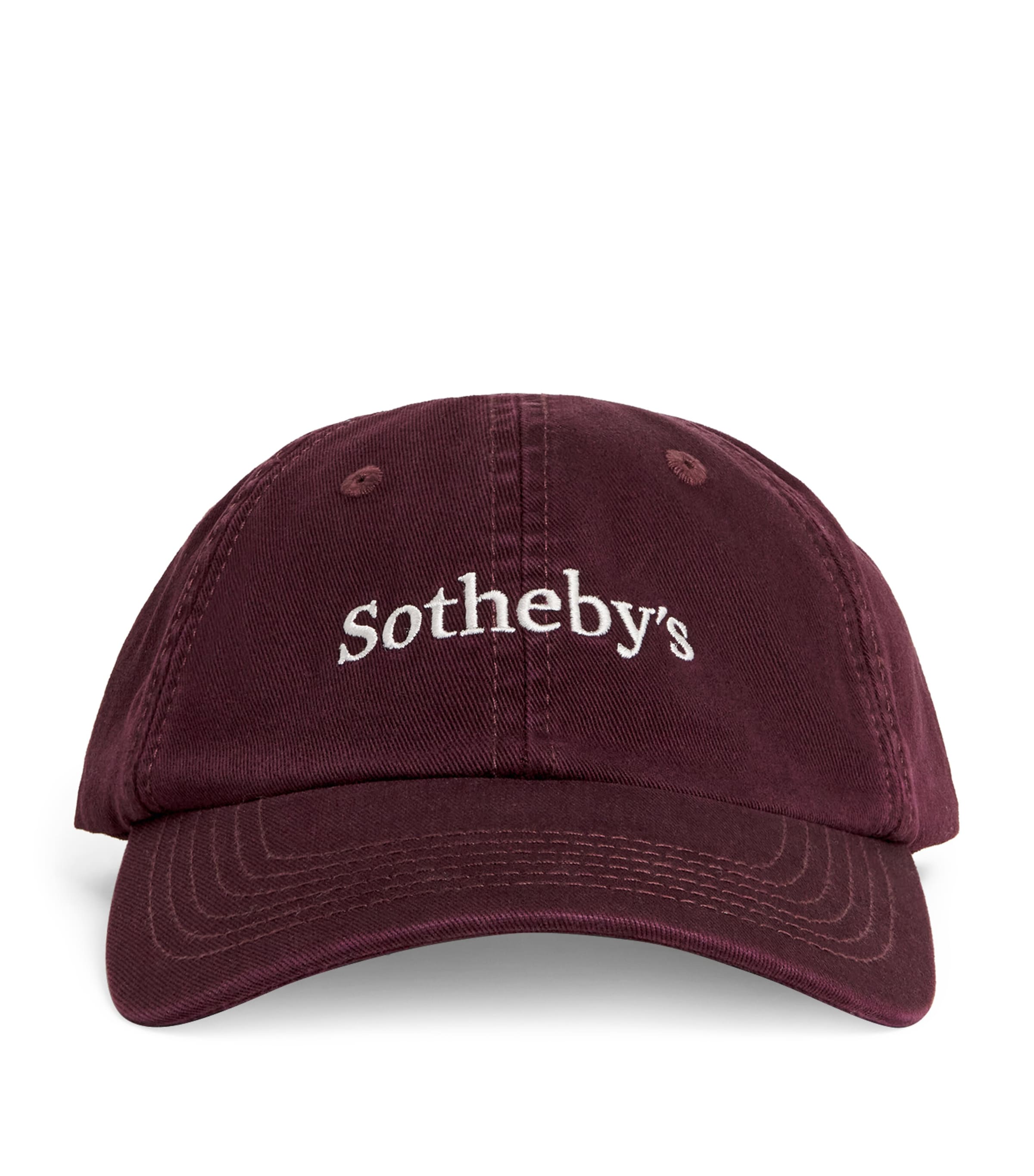 Frame X Sotheby's Cotton Corduroy Cap In Burgundy