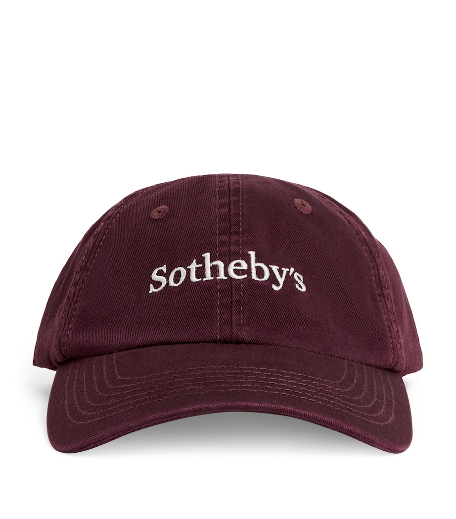 x Sotheby's Cotton Corduroy Cap BURGUNDY Image 1