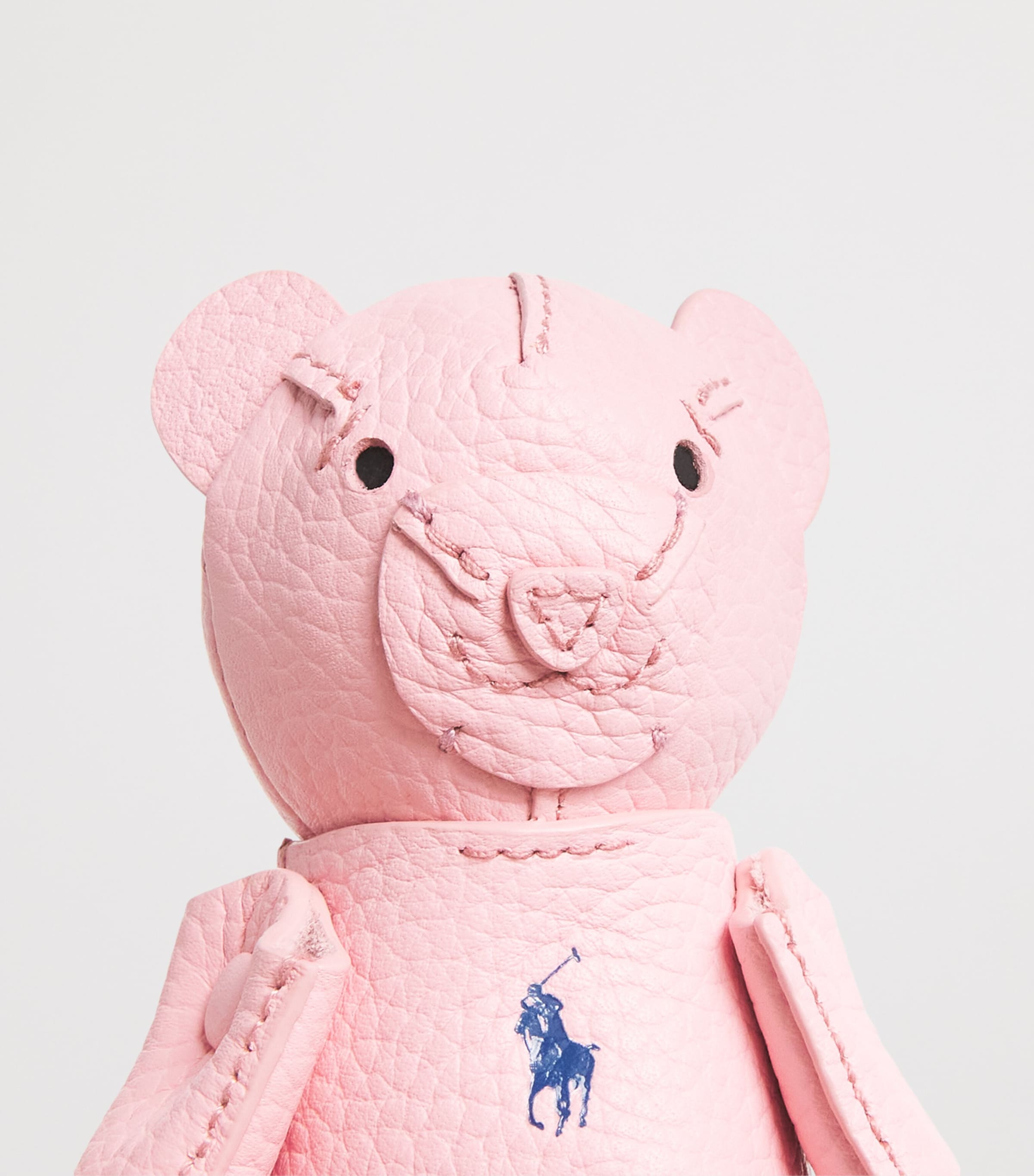 Polo Ralph Lauren Leather Polo Bear Keyring Cotton Candy Image 2