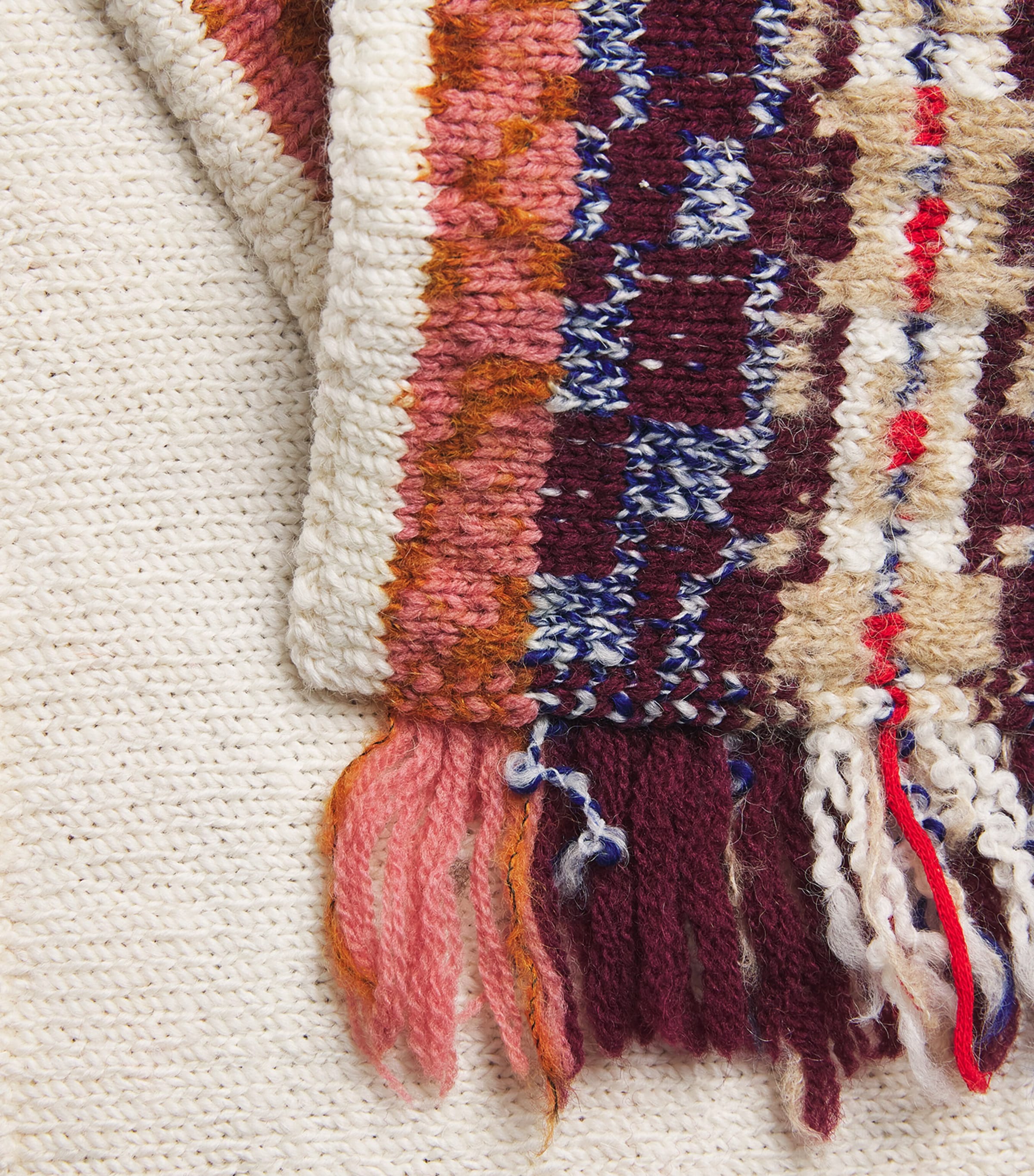 DRIES VAN NOTEN Wool-Blend Fringed Scarf Image 4