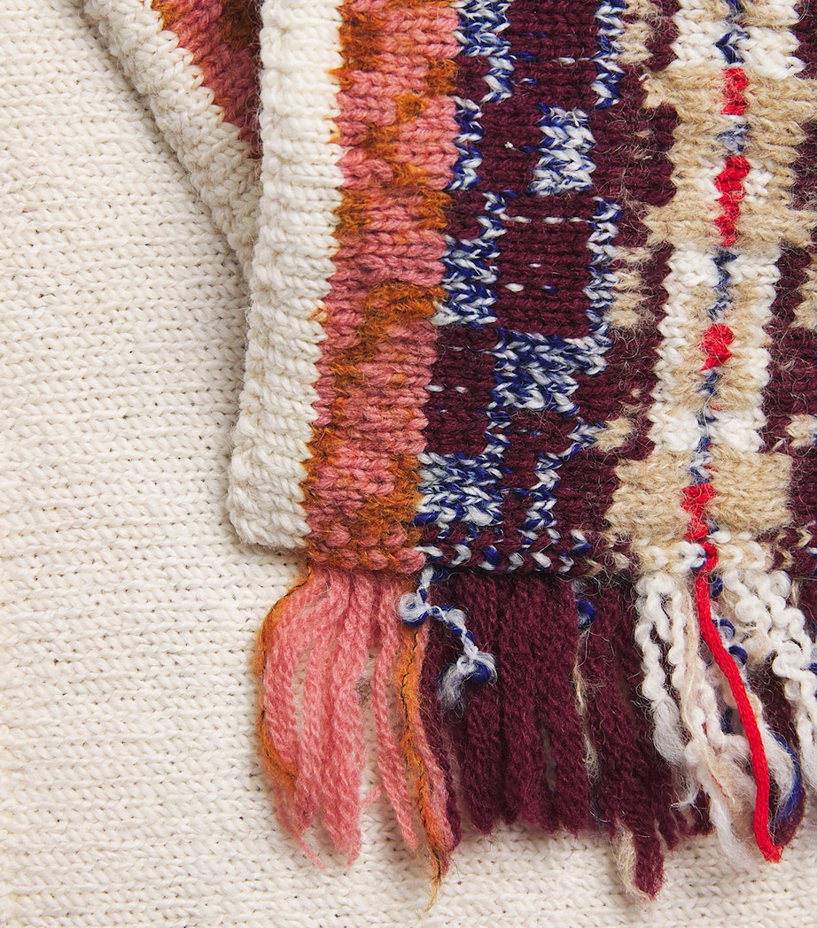 DRIES VAN NOTEN Wool-Blend Fringed Scarf Image 4